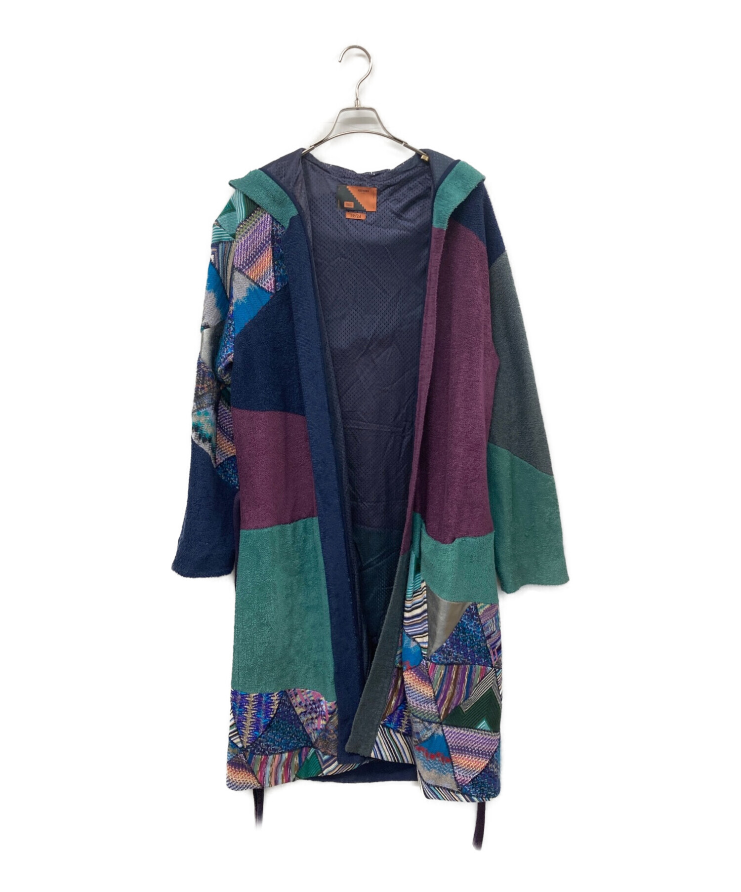 missoni (ミッソーニ) PIGALLE (ピガール) PEIGNOIR/ SPONGE FLEECE × MISSONI PATCHWORK  パッチワークガウンコート マルチカラー サイズ:表記無し 未使用品