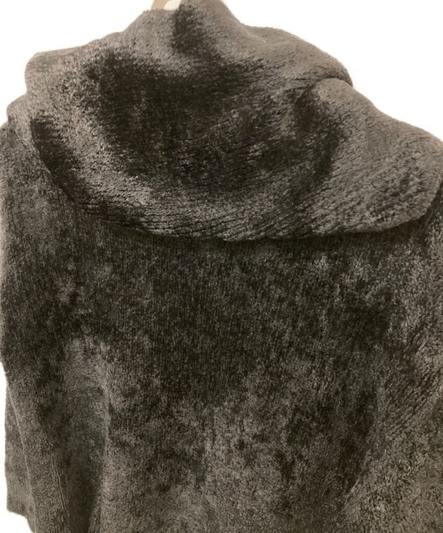 BALENCIAGA (バレンシアガ) FurryCape Scarf Knit ブラック サイズ:36
