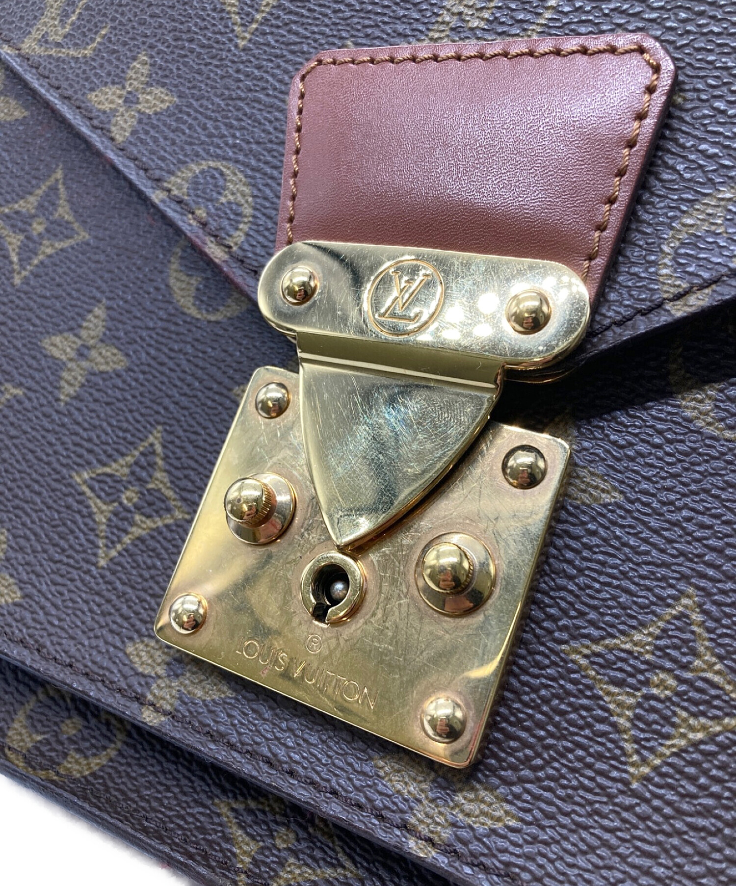 LOUIS VUITTON (ルイ ヴィトン) モンソー 2WAYショルダーバッグ ブラウン