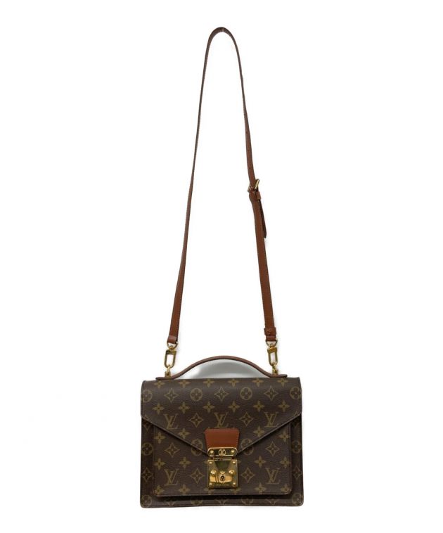 中古・古着通販】LOUIS VUITTON (ルイ ヴィトン) モンソー 2WAYショルダーバッグ ブラウン｜ブランド・古着通販  トレファク公式【TREFAC FASHION】スマホサイト