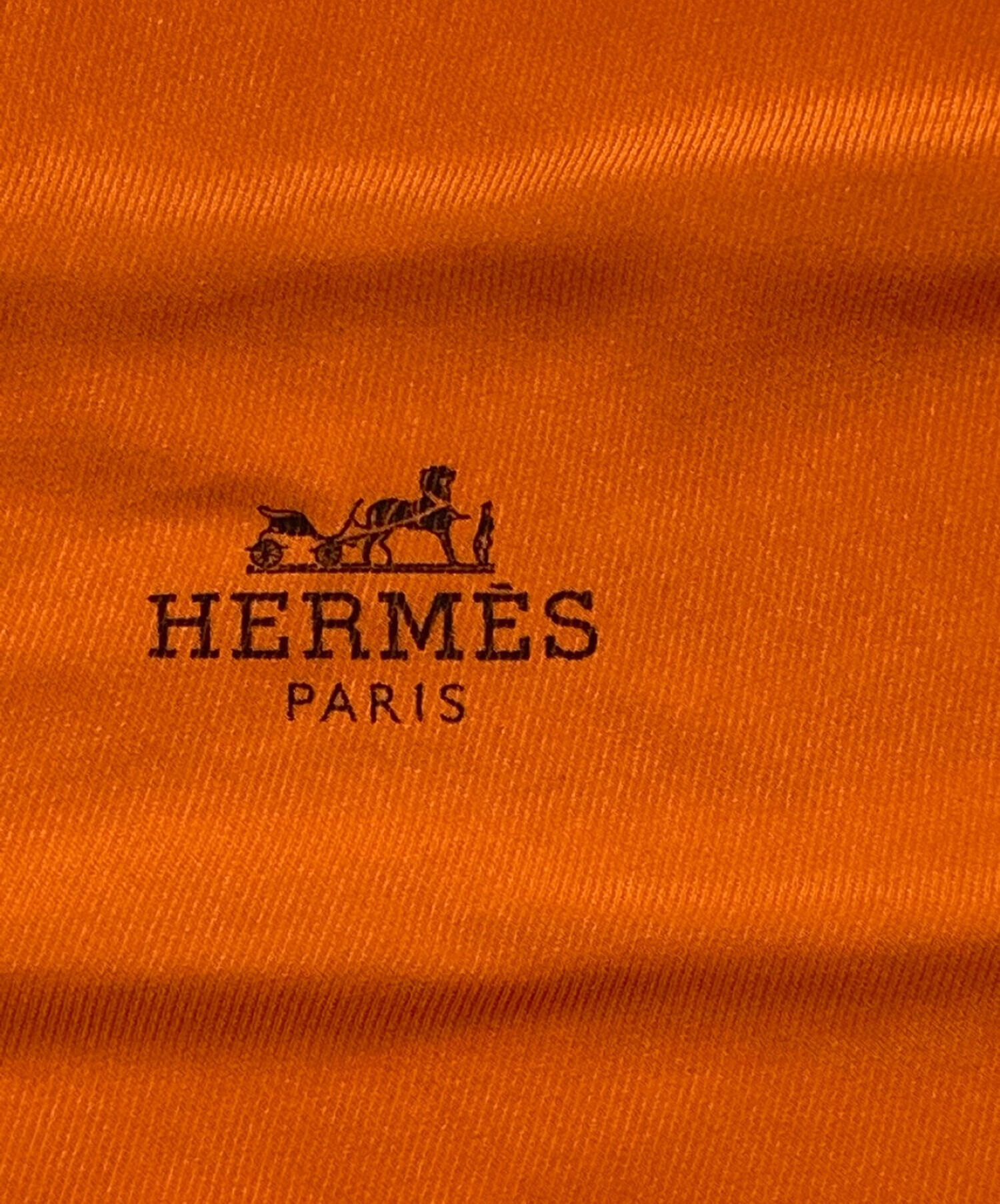 HERMES (エルメス) ロザンジュシルクスカーフ オレンジ