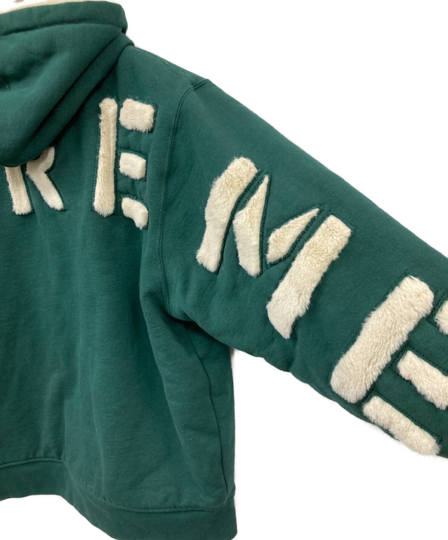 SUPREME (シュプリーム) 22FW Faux Fur Lined Zip Up Hooded Sweatshirt グリーン サイズ:M