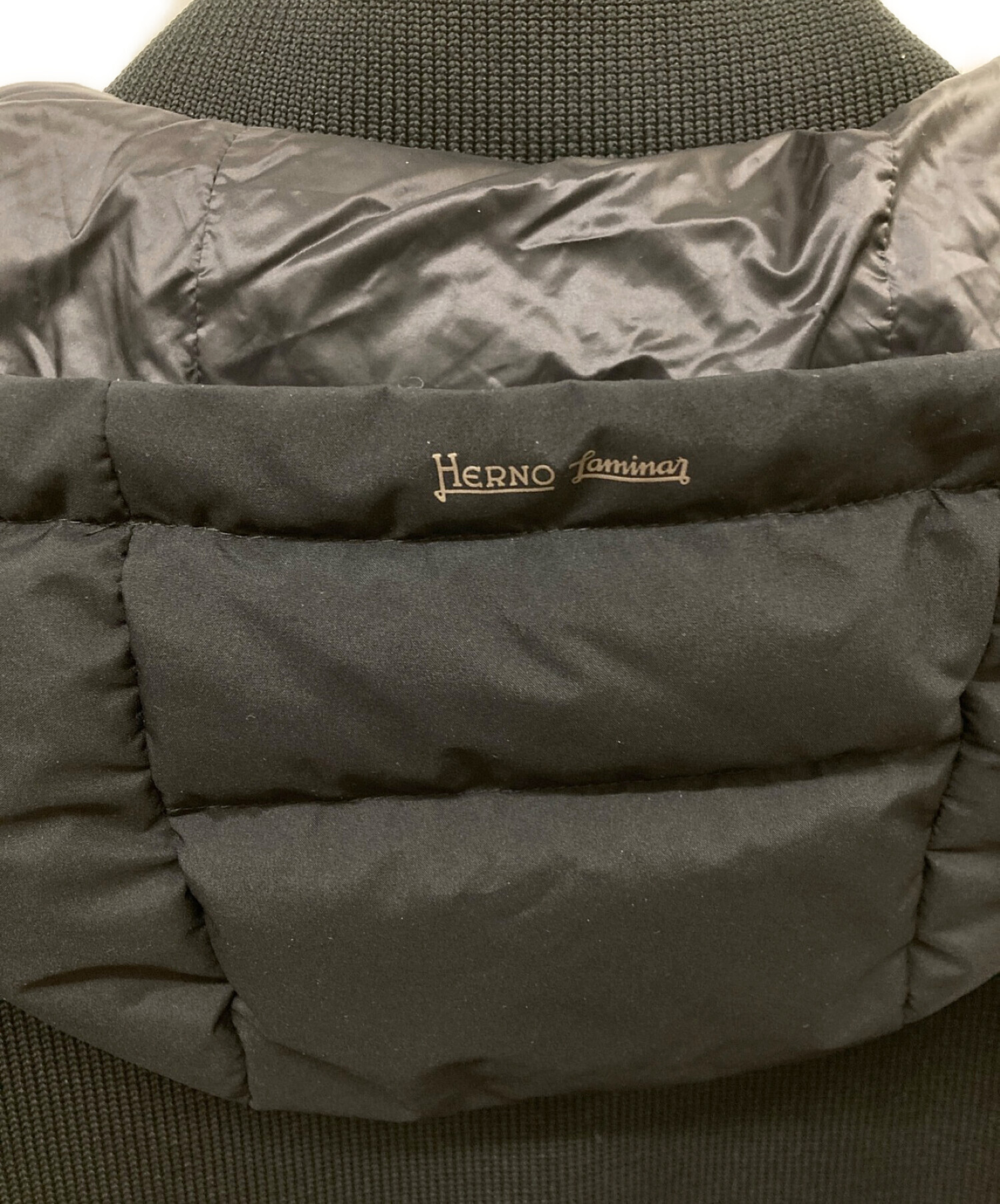 中古・古着通販】HERNO (ヘルノ) ニットコンビフーデッドダウン