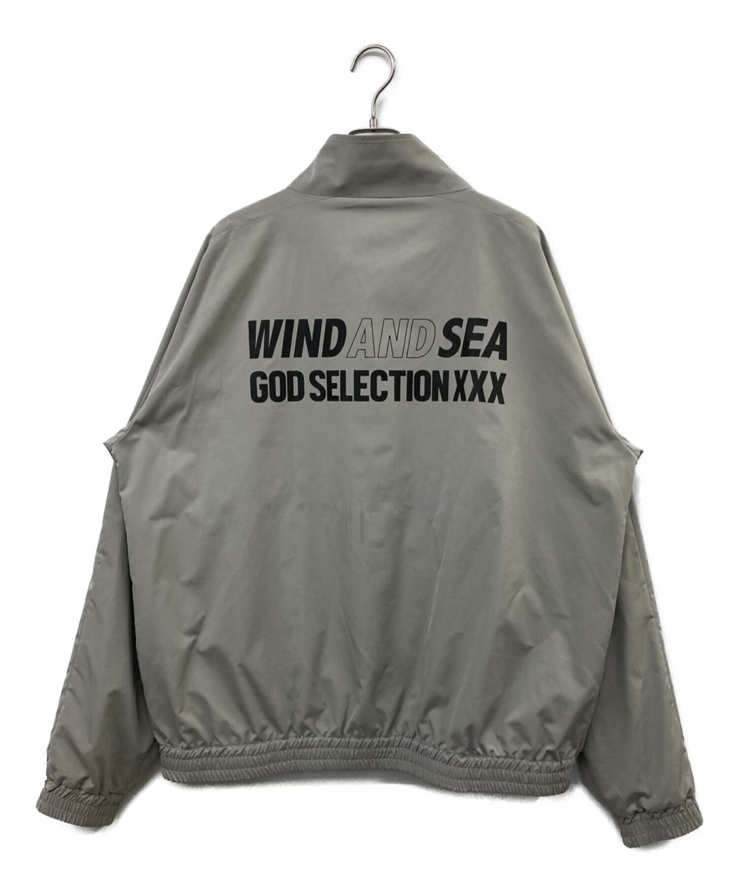 GOD SELECTION XXX (ゴッドセレクショントリプルエックス) WIND AND SEA (ウィンダンシー) コラボトラックジャケット  ベージュ サイズ:XL