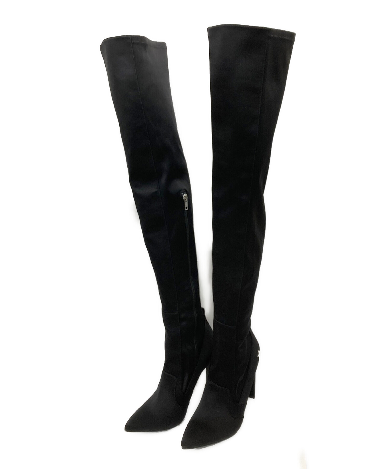 YELLO (イエロー) ESPRESSO LOW HEEL LONG BOOTS ブラック サイズ:Ｌ