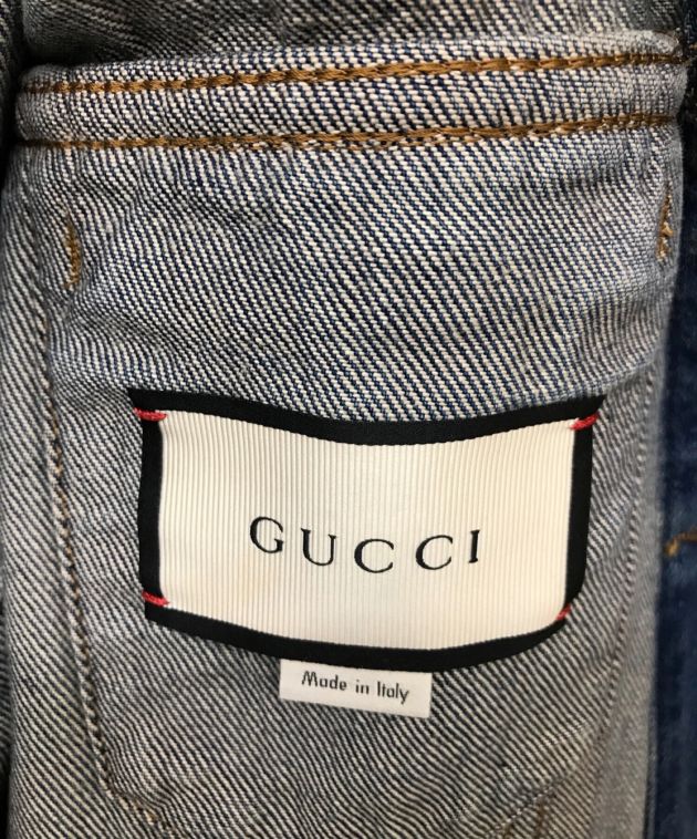 中古・古着通販】GUCCI (グッチ) フローラルデニムジャケット 