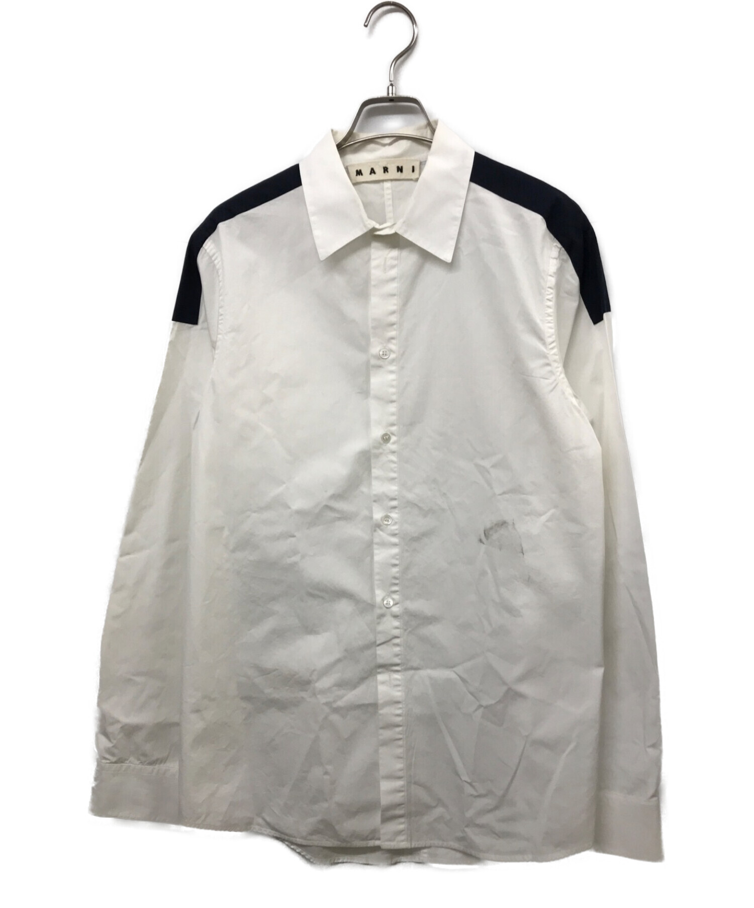 MARNI (マルニ) 切替シャツ ホワイト サイズ:50