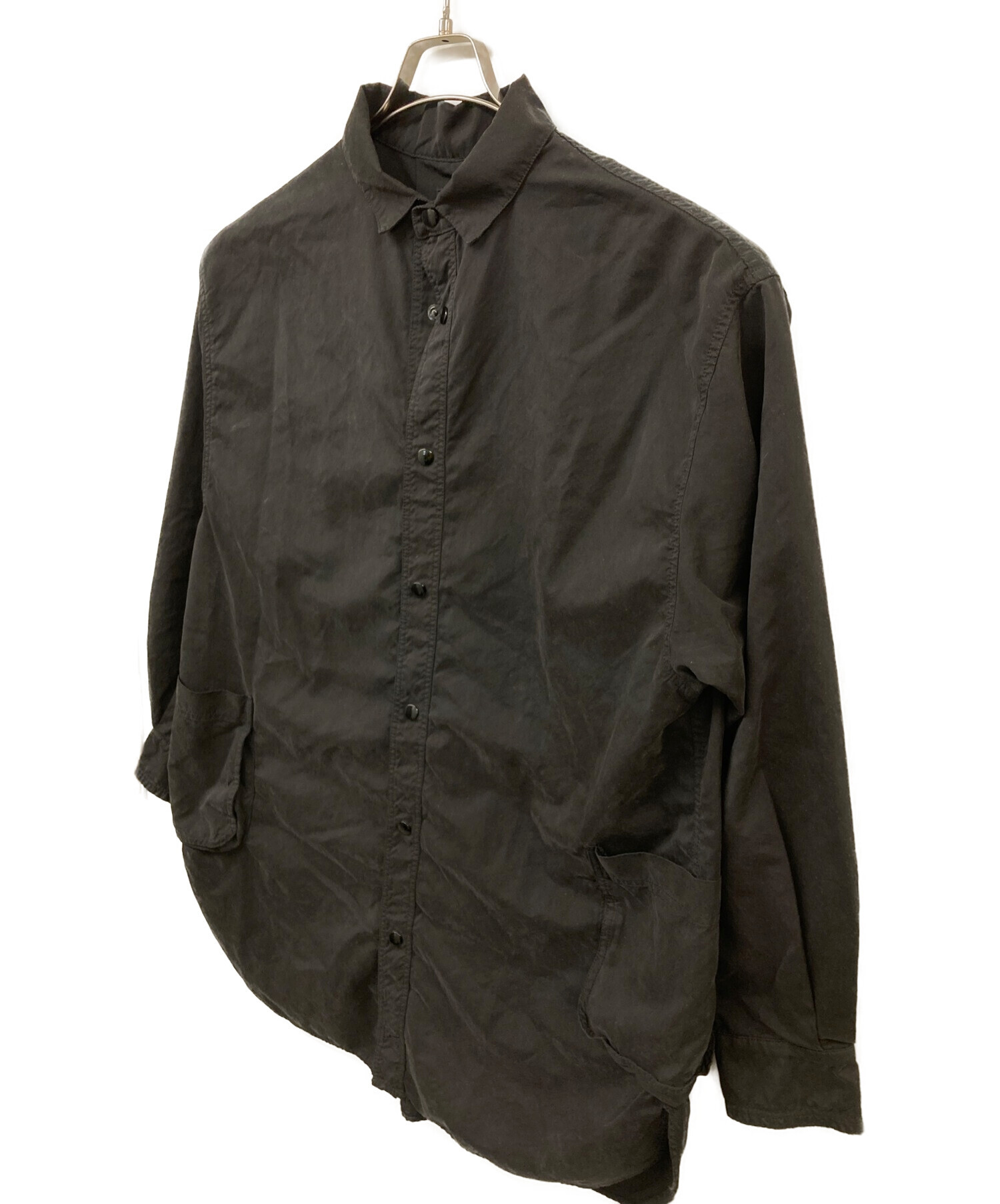 中古・古着通販】Porter Classic (ポータークラシック) WEATHER SHIRT JACKET ブラック  サイズ:2｜ブランド・古着通販 トレファク公式【TREFAC FASHION】スマホサイト