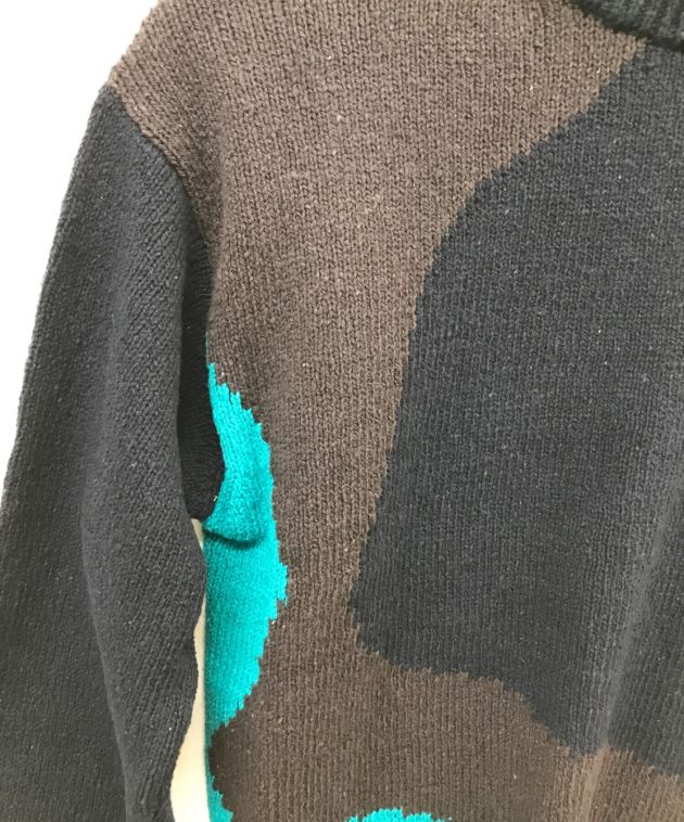 中古・古着通販】YOKE (ヨーク) Intarsia Cotton Sweater ネイビー ...
