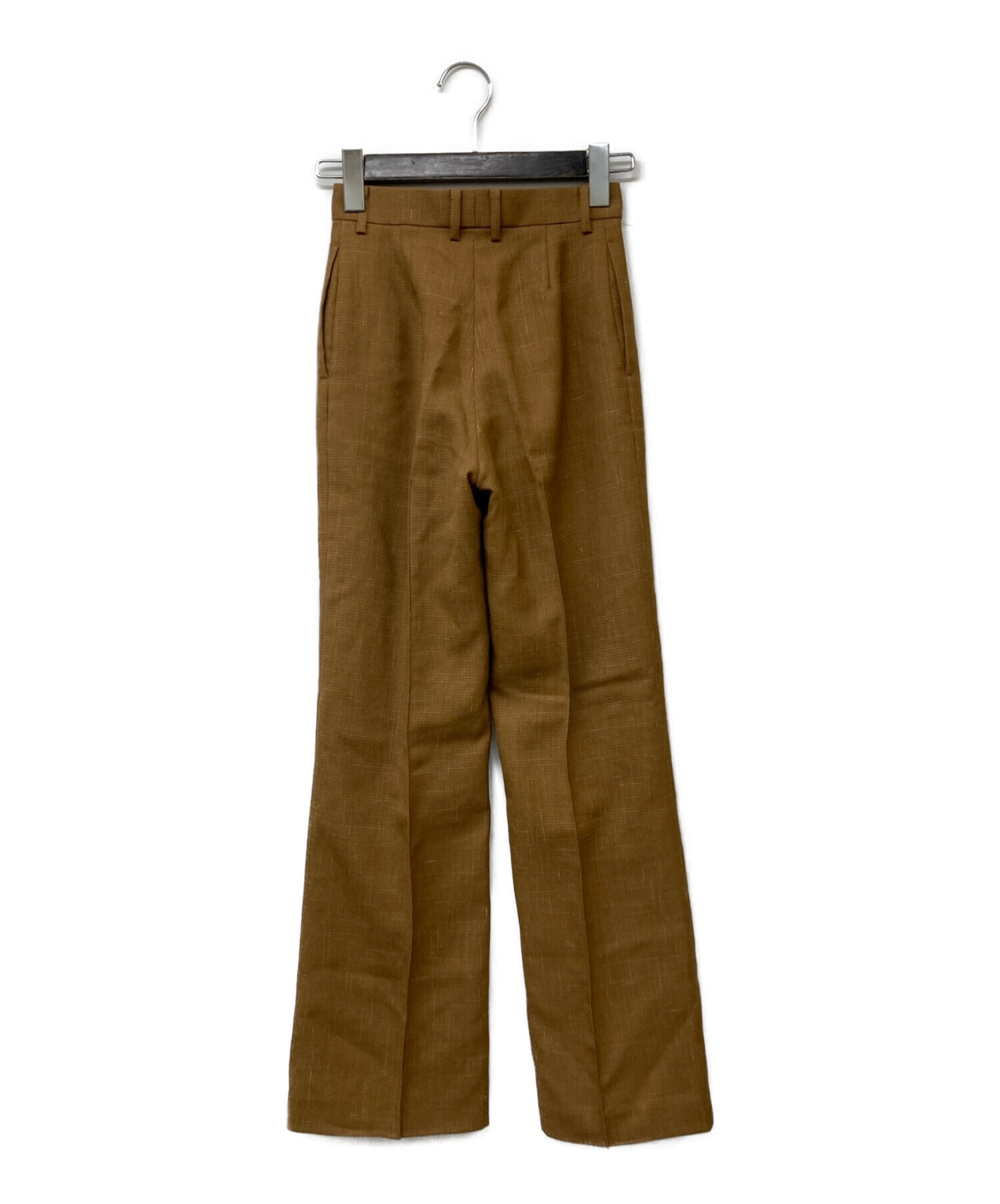 auralee wool cupra linen cloth slacks - スラックス