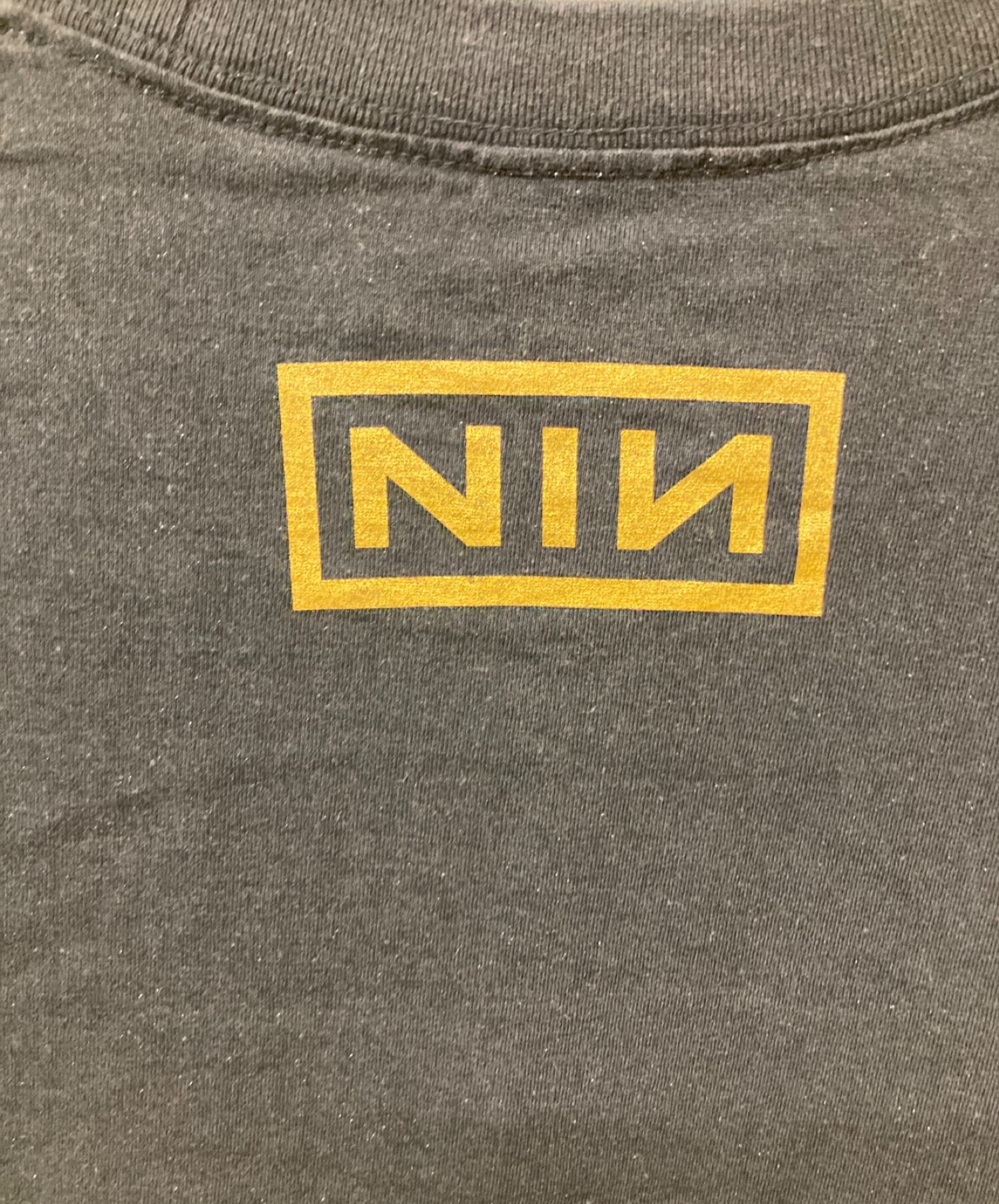 COMOLI (コモリ) NINE INCH NAILS (ナイン・インチ・ネイルズ) TRENT REZNOR LIVE PHOTO T-SHIRT  トレントレズナーフォトTシャツ ブラック サイズ:3 未使用品