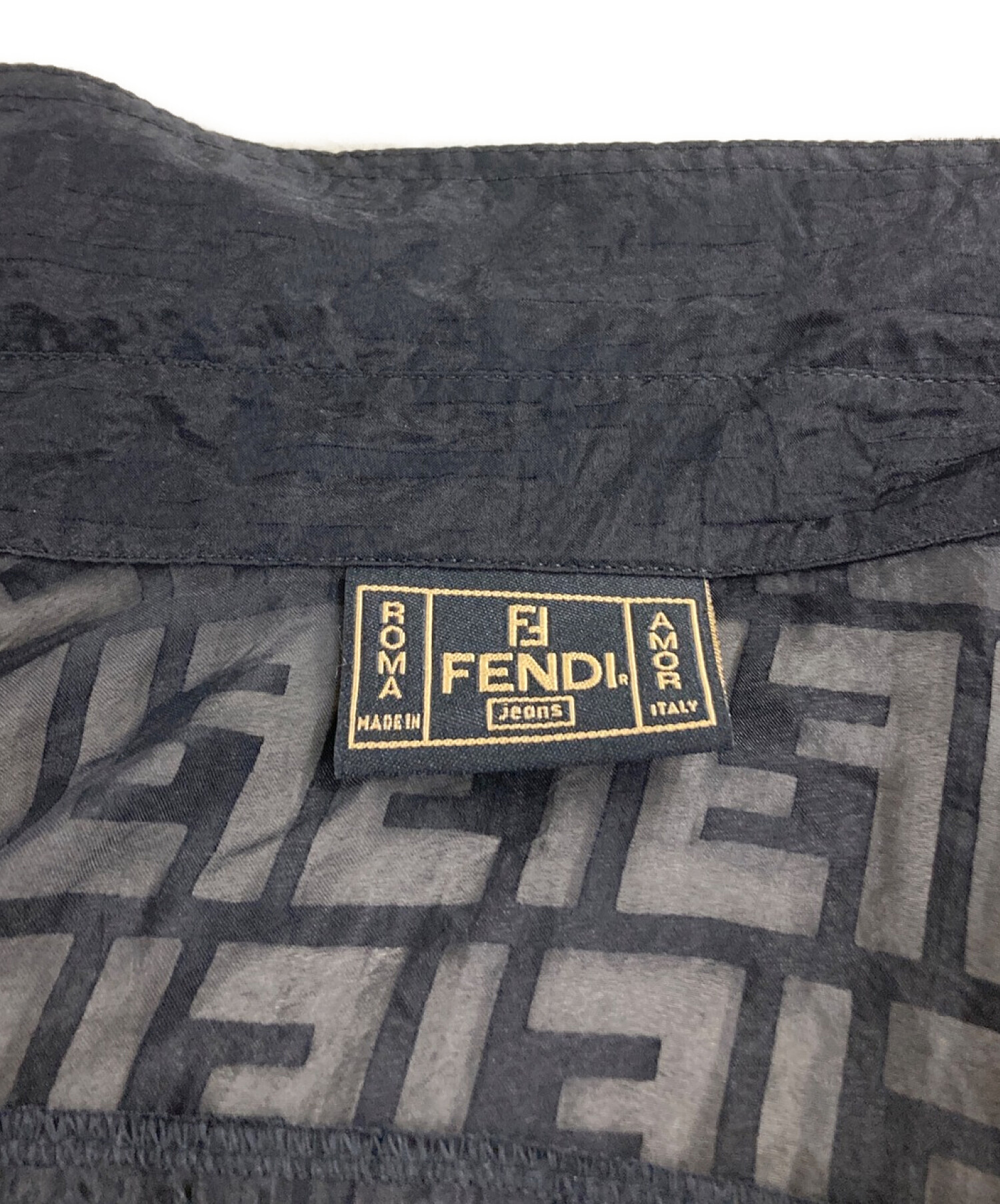 中古・古着通販】FENDI (フェンディ) ズッカ柄シアー総柄ブラウス