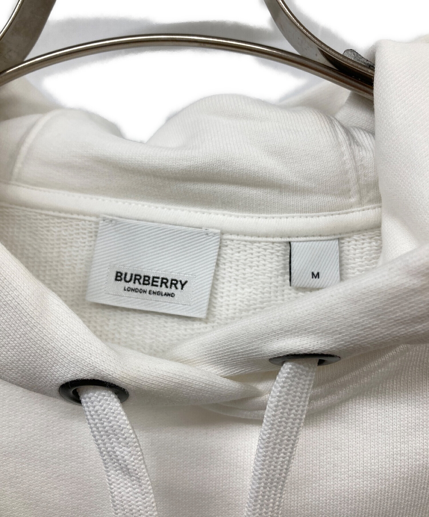 中古・古着通販】BURBERRY (バーバリー) TBロゴパーカー ホワイト 