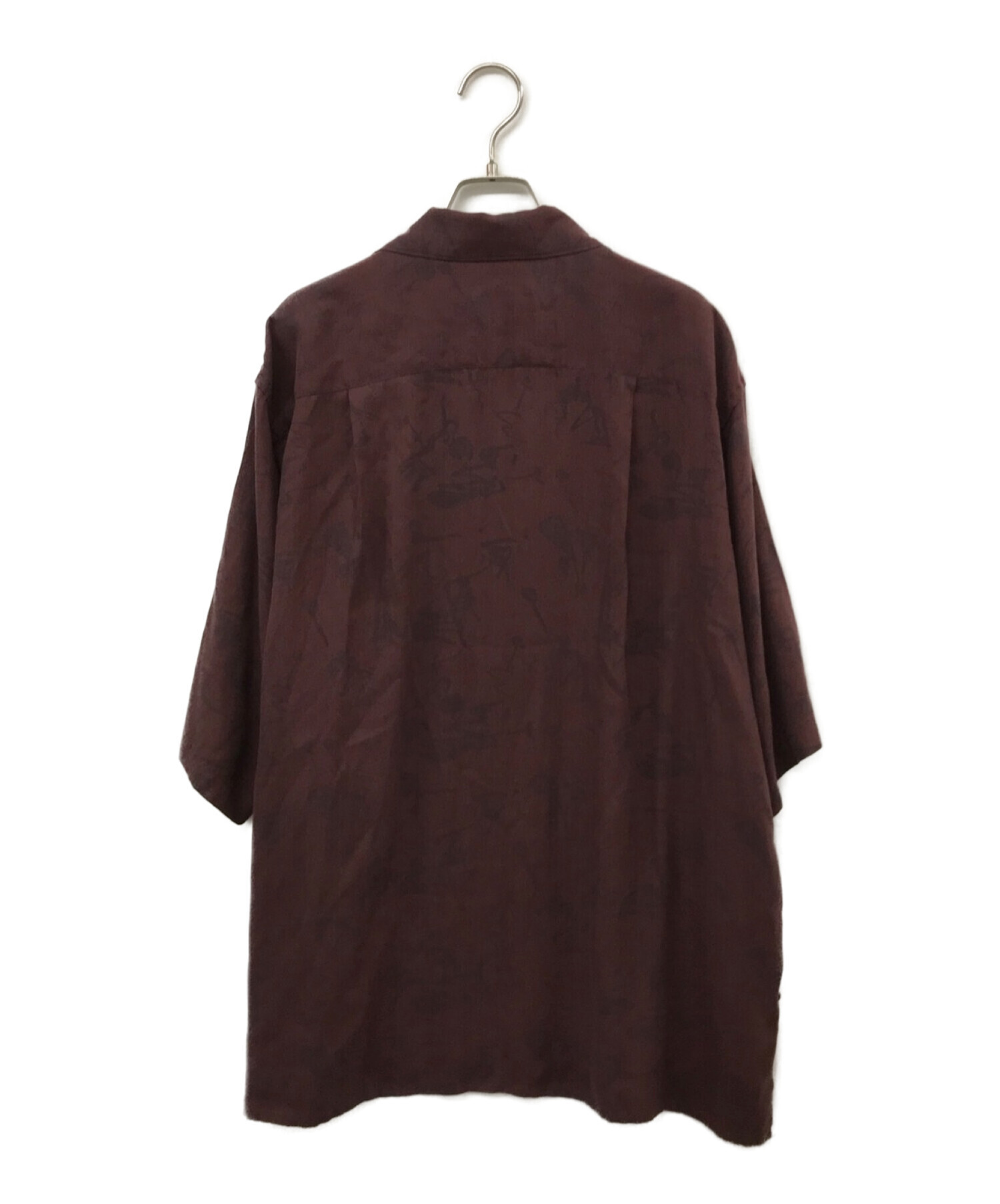 中古・古着通販】YOKE (ヨーク) PRINTED HALF SLEEVES SHIRT ボルドー サイズ:1｜ブランド・古着通販  トレファク公式【TREFAC FASHION】スマホサイト