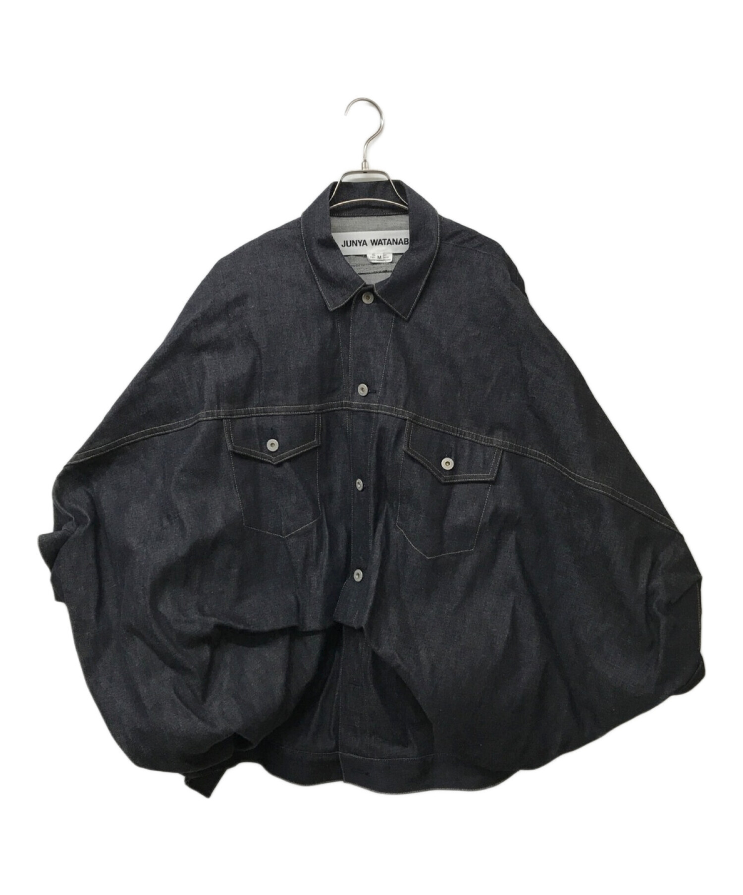 中古・古着通販】JUNYA WATANABE COMME des GARCONS ((ジュンヤワタナベ コムデギャルソン) Oversized denim  jacket ブラック サイズ:M｜ブランド・古着通販 トレファク公式【TREFAC FASHION】スマホサイト