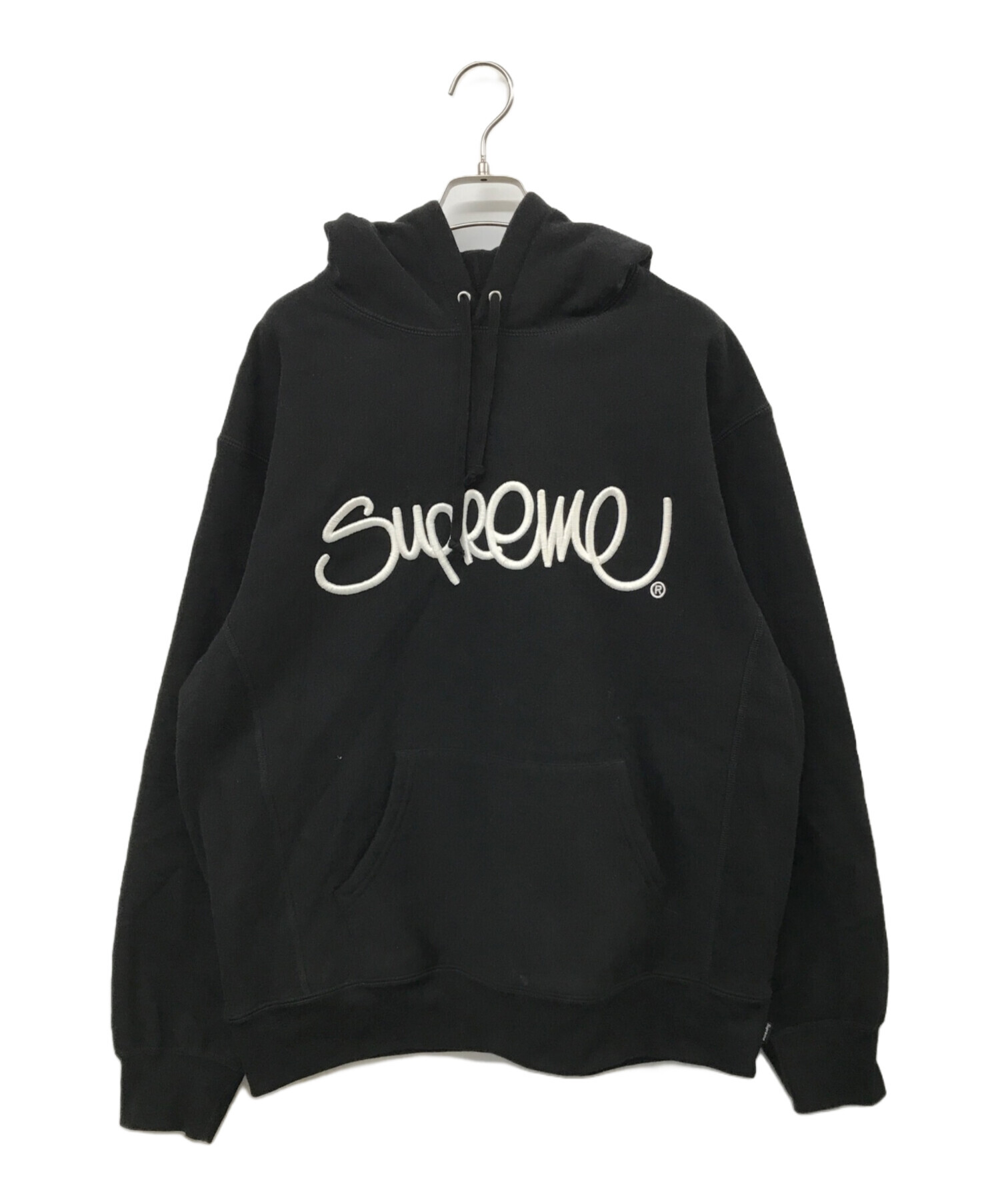 SUPREME (シュプリーム) 22SS　Raised Handstyle Hooded Sweatshirt ブラック サイズ:M