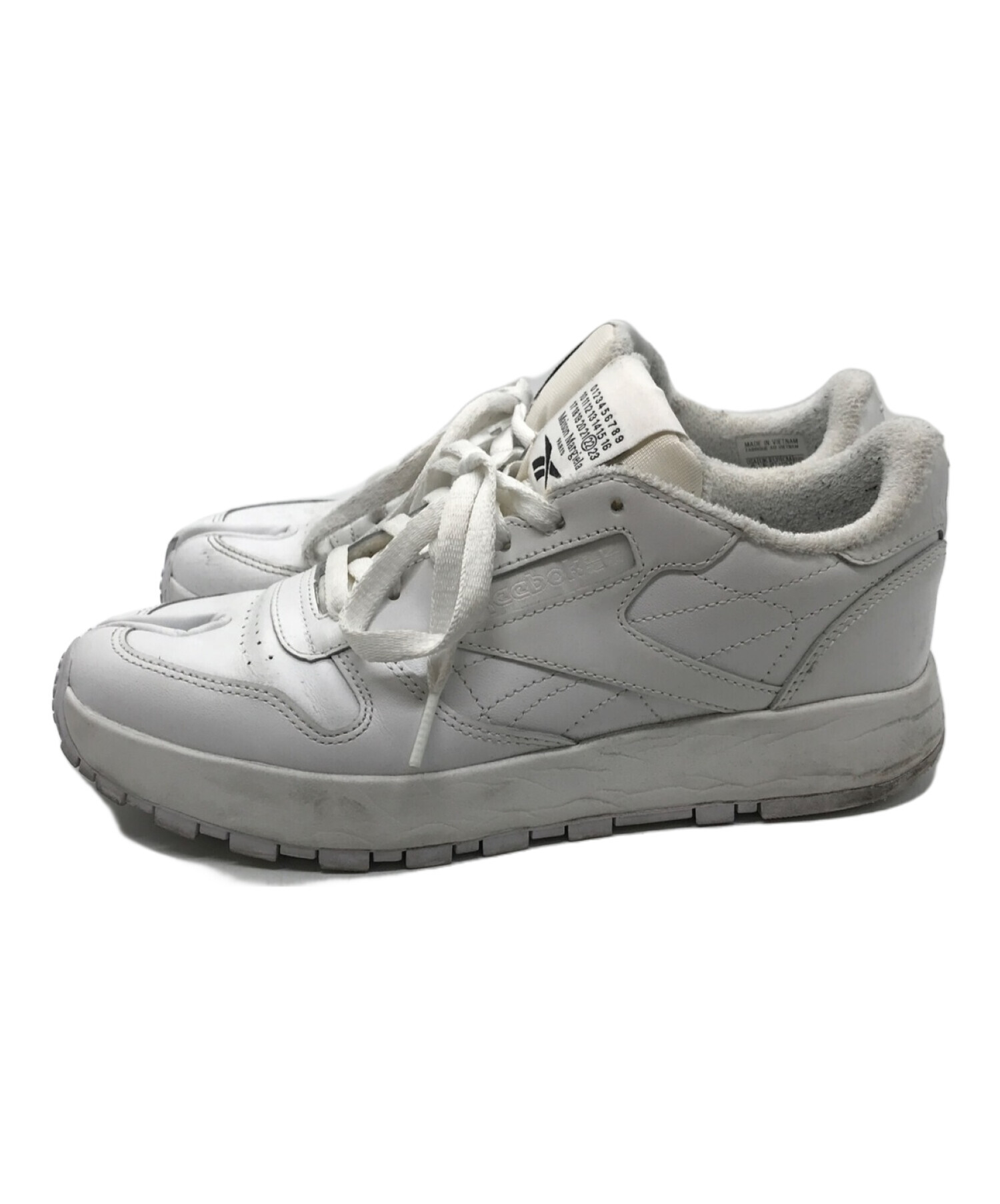 Maison Margiela (メゾンマルジェラ) REEBOK (リーボック) CLASSIC LEATHER TABI ホワイト サイズ:24