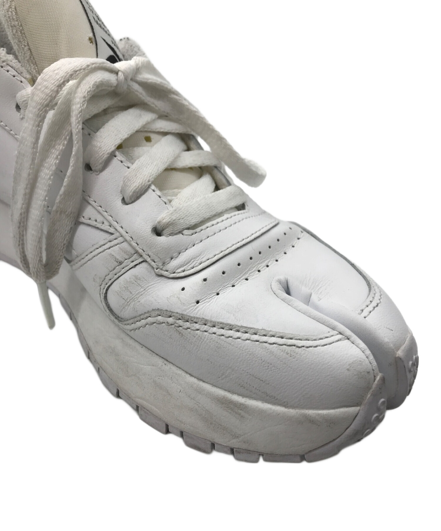 Maison Margiela (メゾンマルジェラ) REEBOK (リーボック) CLASSIC LEATHER TABI ホワイト サイズ:24