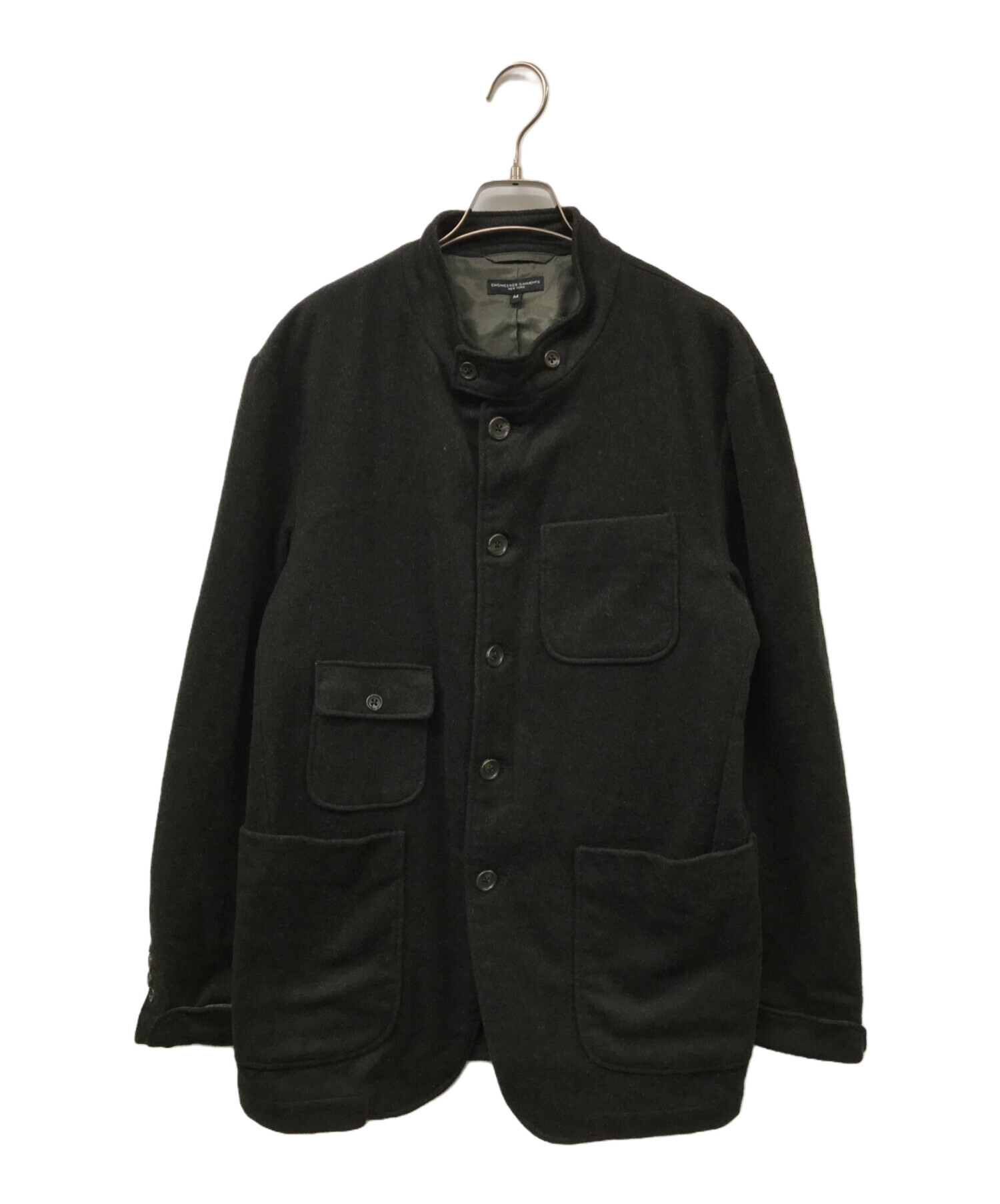 Engineered Garments (エンジニアド ガーメンツ) GRIM JACKET WOOL LODEN CLOTH グレー サイズ:M