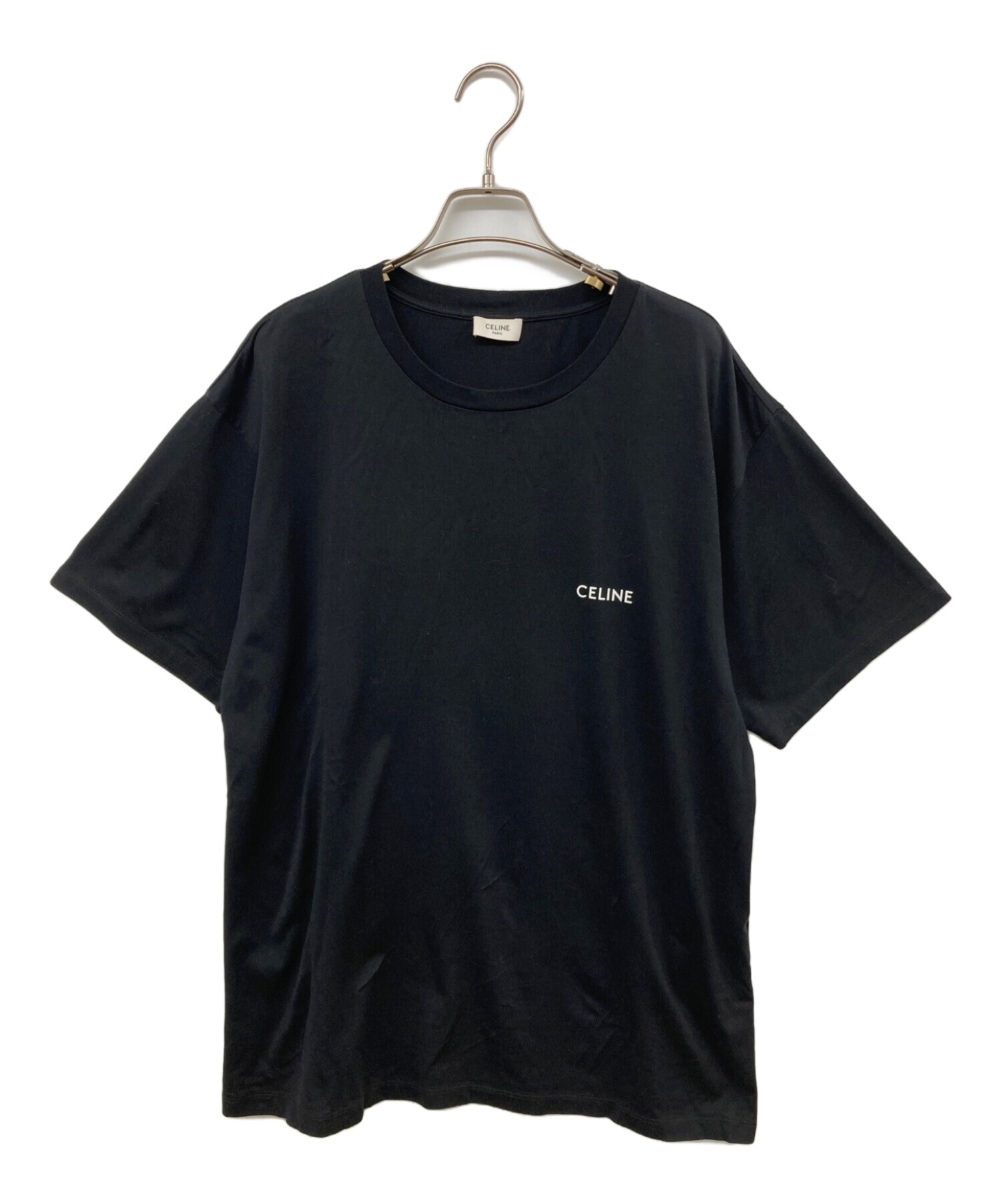 CELINE (セリーヌ) ロゴ ルーズTシャツ ブラック サイズ:M