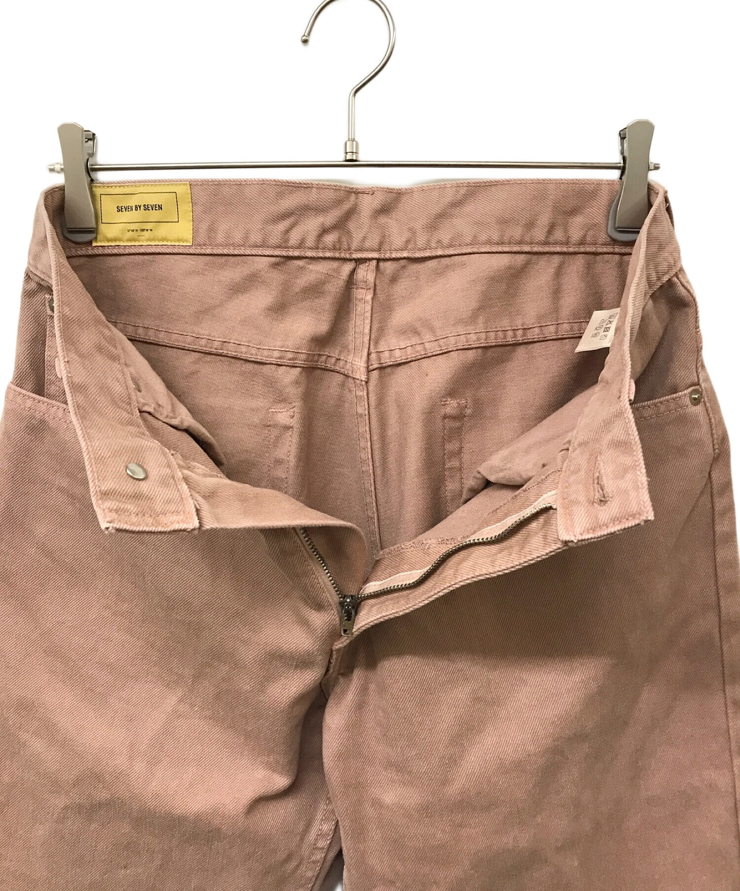 中古・古着通販】seven by seven (セブンバイセブン) 5 POCKET TAPERED PANTS ピンク  サイズ:S｜ブランド・古着通販 トレファク公式【TREFAC FASHION】スマホサイト