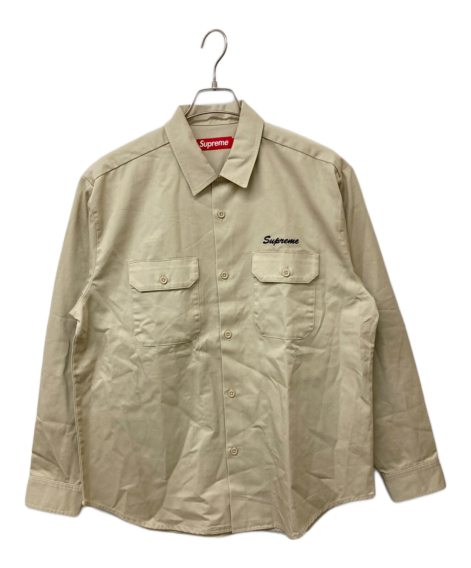 中古・古着通販】SUPREME (シュプリーム) our lady workシャツ ベージュ サイズ:Ｍ｜ブランド・古着通販  トレファク公式【TREFAC FASHION】スマホサイト