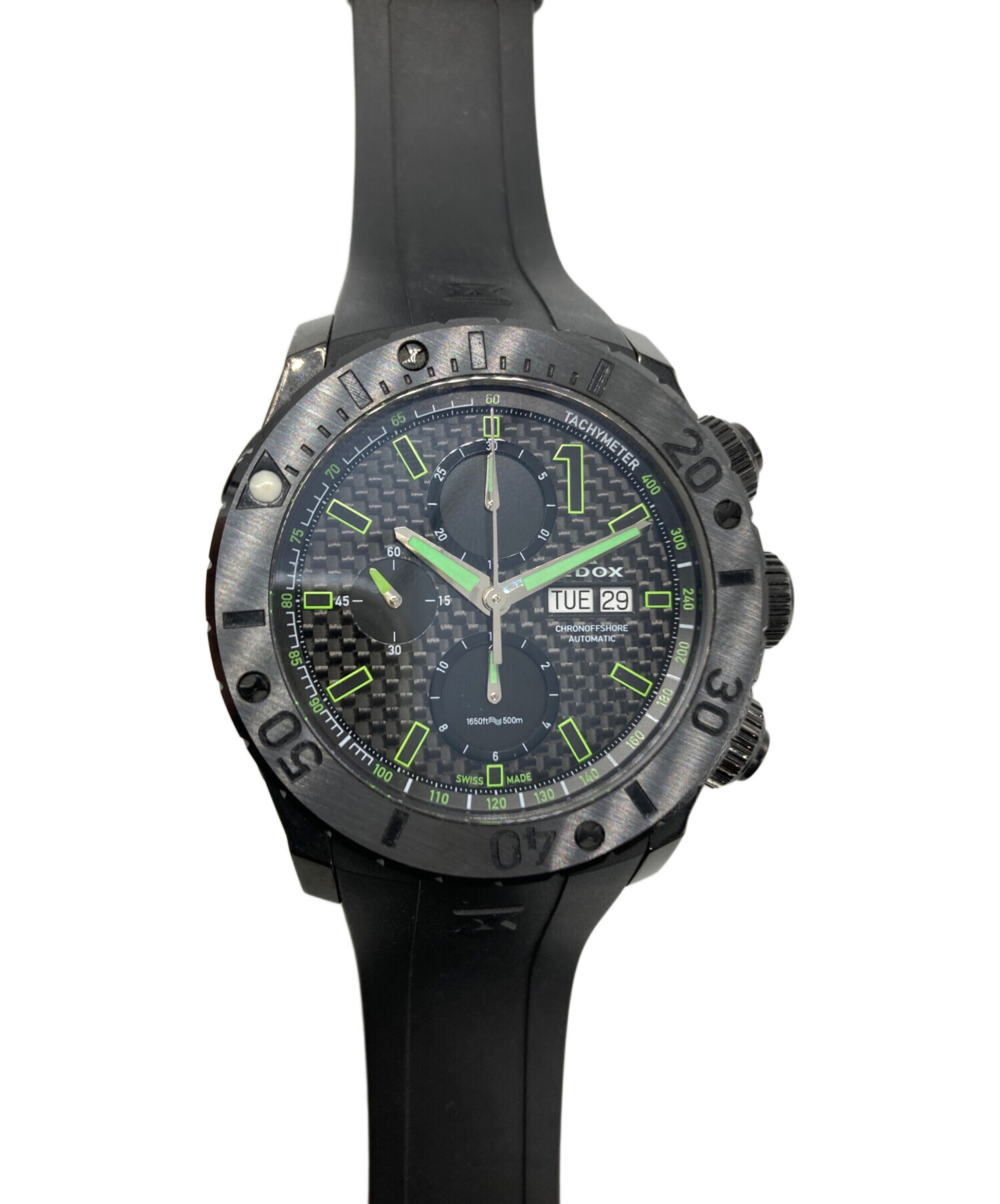 中古・古着通販】EDOX (エドックス) クロノオフショア1 ブラック×グリーン｜ブランド・古着通販 トレファク公式【TREFAC  FASHION】スマホサイト