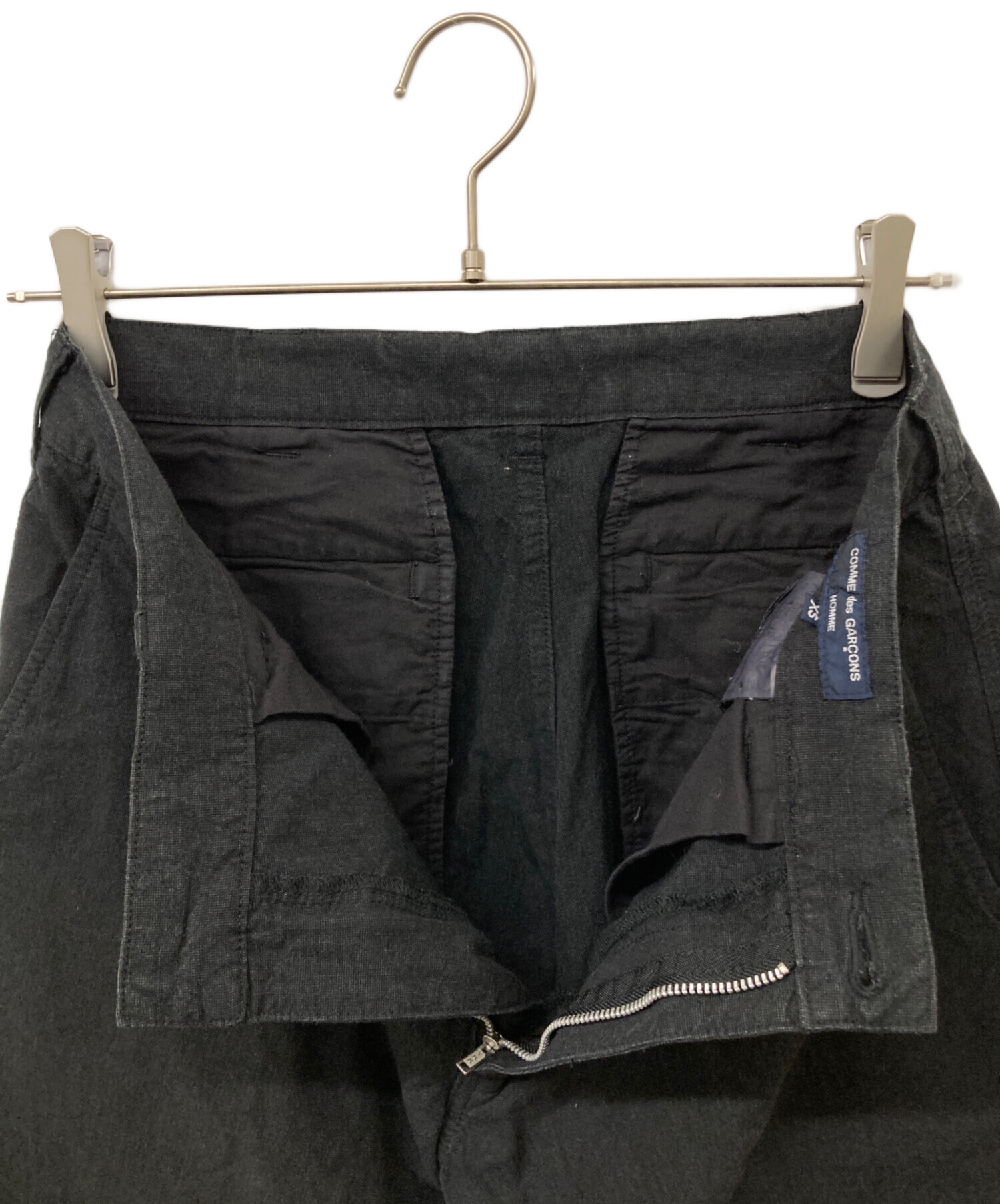 中古・古着通販】COMME des GARCONS HOMME (コムデギャルソン オム) パネル切替製品染めパンツ ブラック  サイズ:XS｜ブランド・古着通販 トレファク公式【TREFAC FASHION】スマホサイト