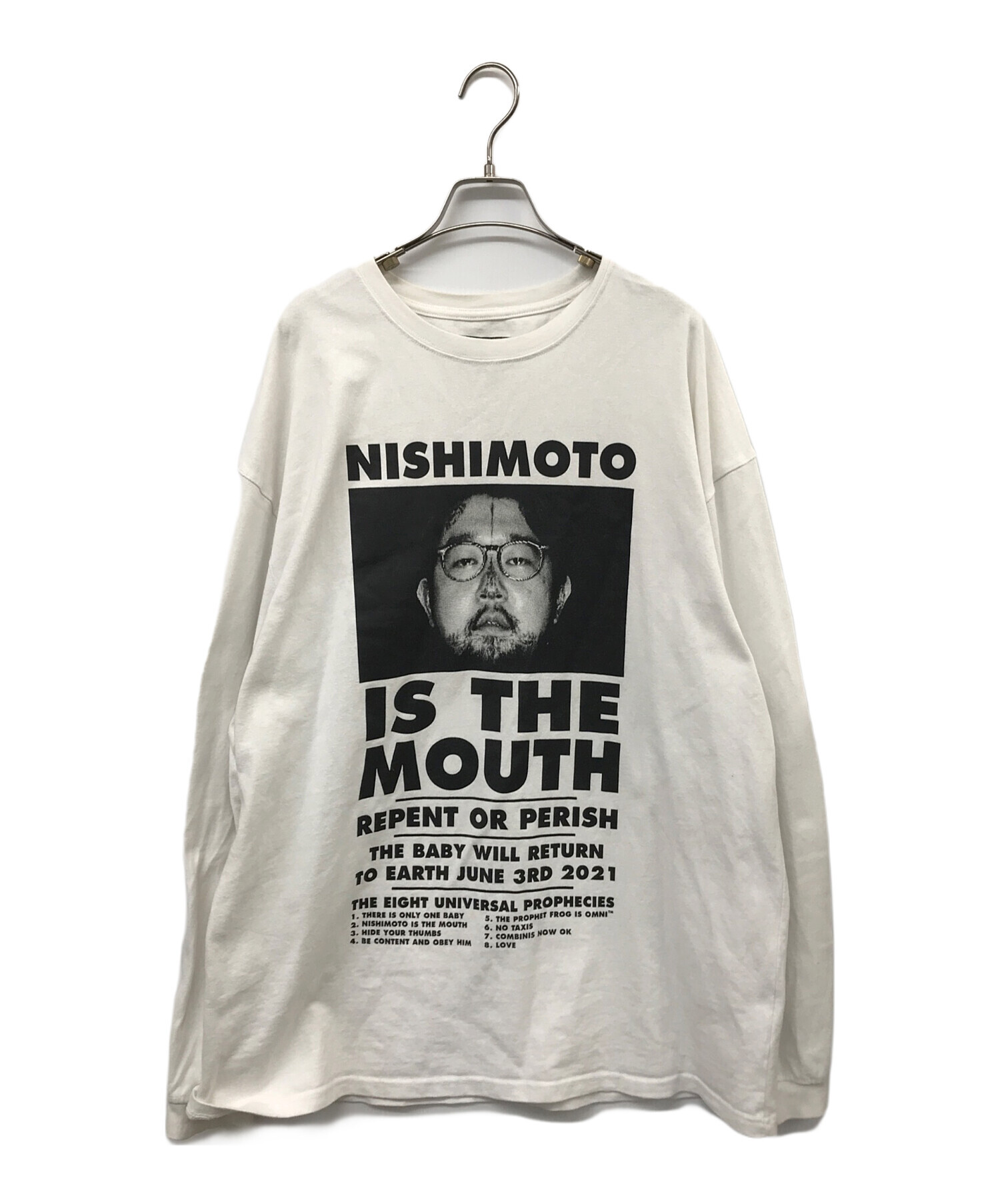 NISHIMOTO IS THE MOUTH (ニシモトイズザマウス) プリントカットソー ホワイト サイズ:2XL