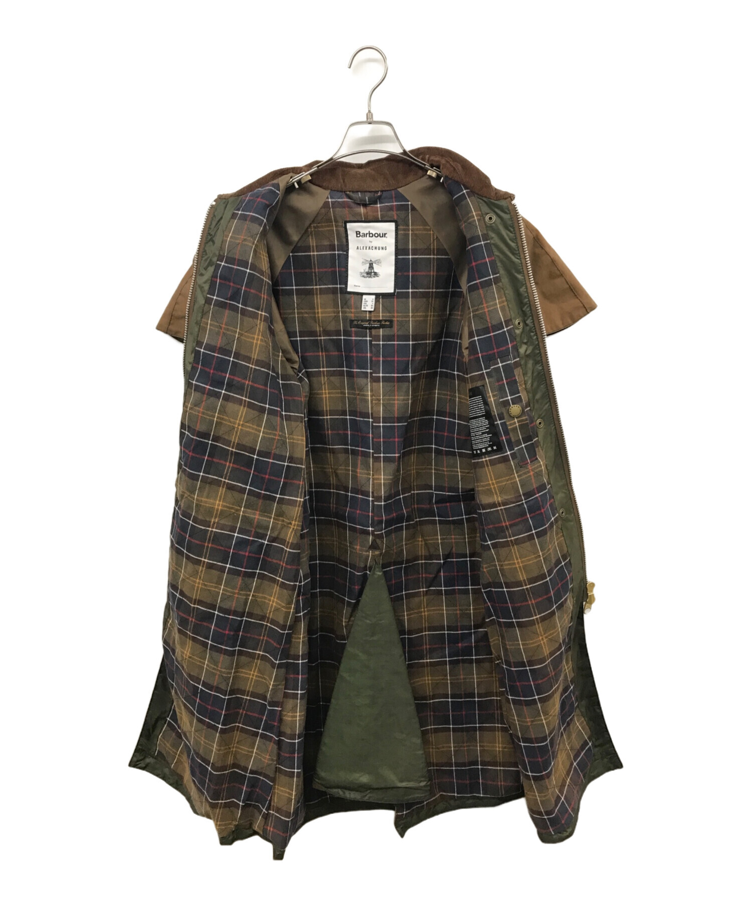 Barbour (バブアー) ALEXACHUNG (アレクサチャン) オイルドコート ブラウン サイズ:34