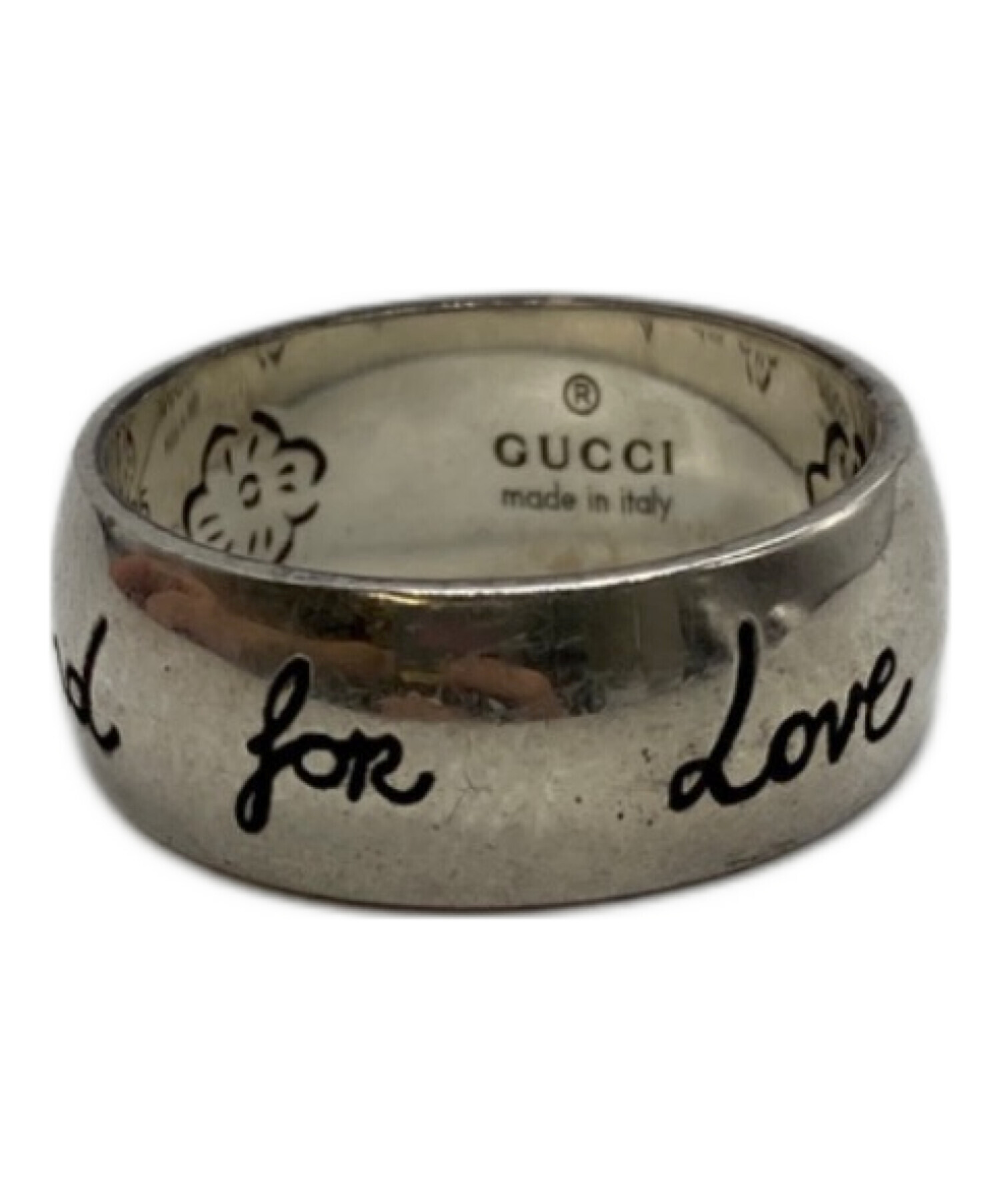 中古・古着通販】GUCCI (グッチ) BLIND FOR LOVE RING シルバー サイズ:24号｜ブランド・古着通販  トレファク公式【TREFAC FASHION】スマホサイト