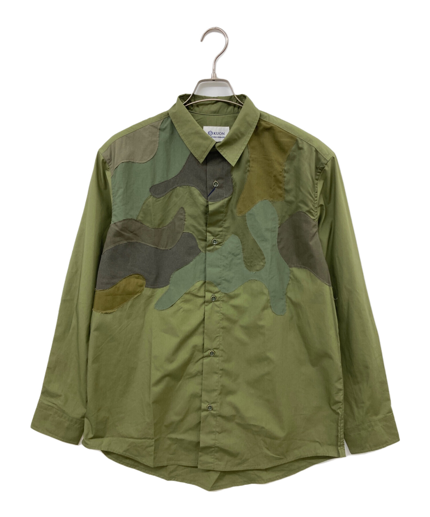 中古・古着通販】KUON (クオン) Patchwork Camo Hobo Shirt オリーブ サイズ:L｜ブランド・古着通販  トレファク公式【TREFAC FASHION】スマホサイト