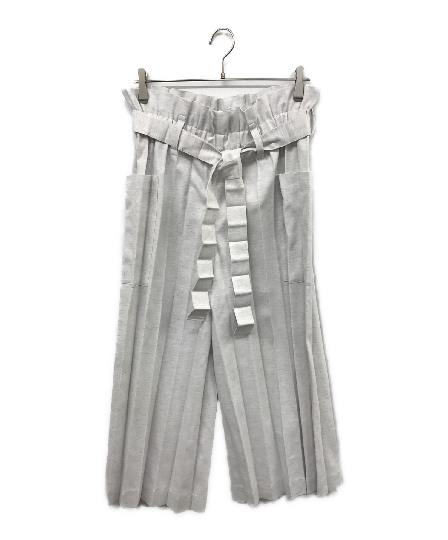 中古・古着通販】me ISSEY MIYAKE (ミーイッセイ ミヤケ) REmeTEX PLEATS DENIM PT ホワイト  サイズ:FREE｜ブランド・古着通販 トレファク公式【TREFAC FASHION】スマホサイト