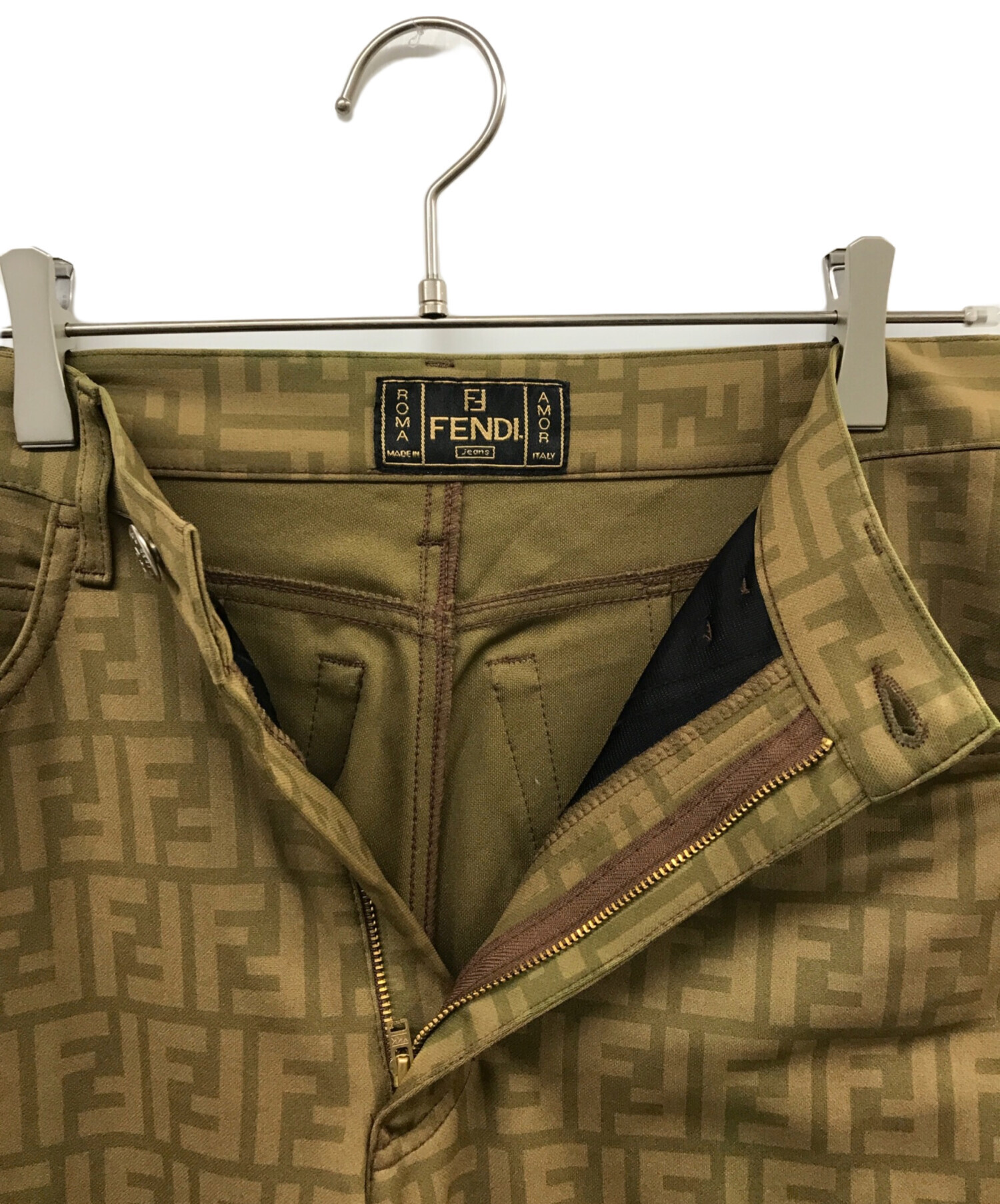 中古・古着通販】FENDI (フェンディ) ズッカ柄パンツ ベージュ サイズ:28｜ブランド・古着通販 トレファク公式【TREFAC  FASHION】スマホサイト