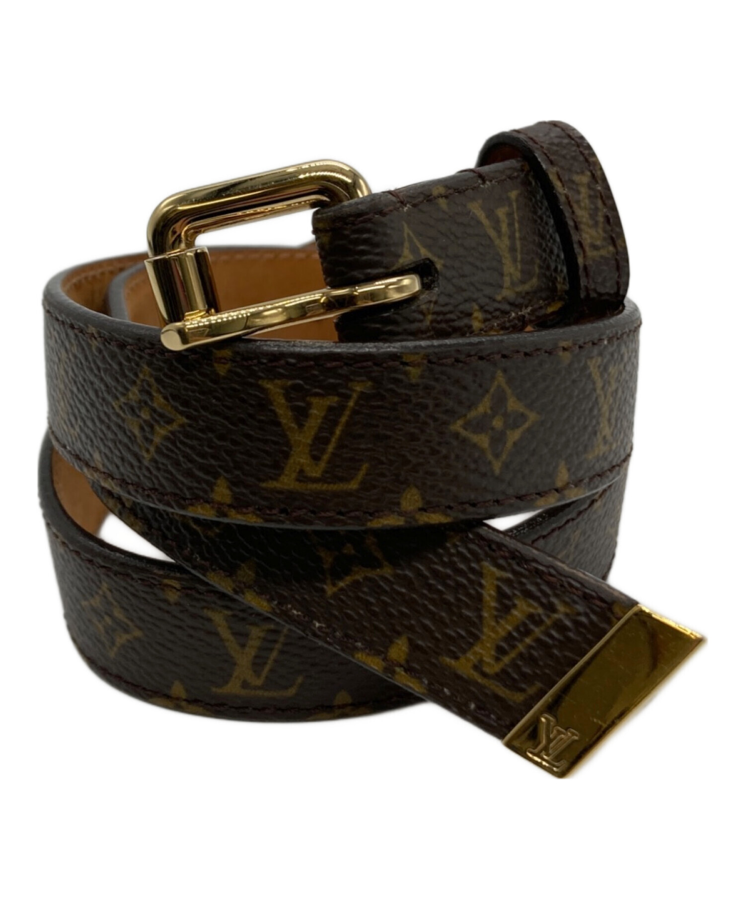 中古・古着通販】LOUIS VUITTON (ルイ ヴィトン) モノグラムベルト ブラウン サイズ:70/28｜ブランド・古着通販  トレファク公式【TREFAC FASHION】スマホサイト