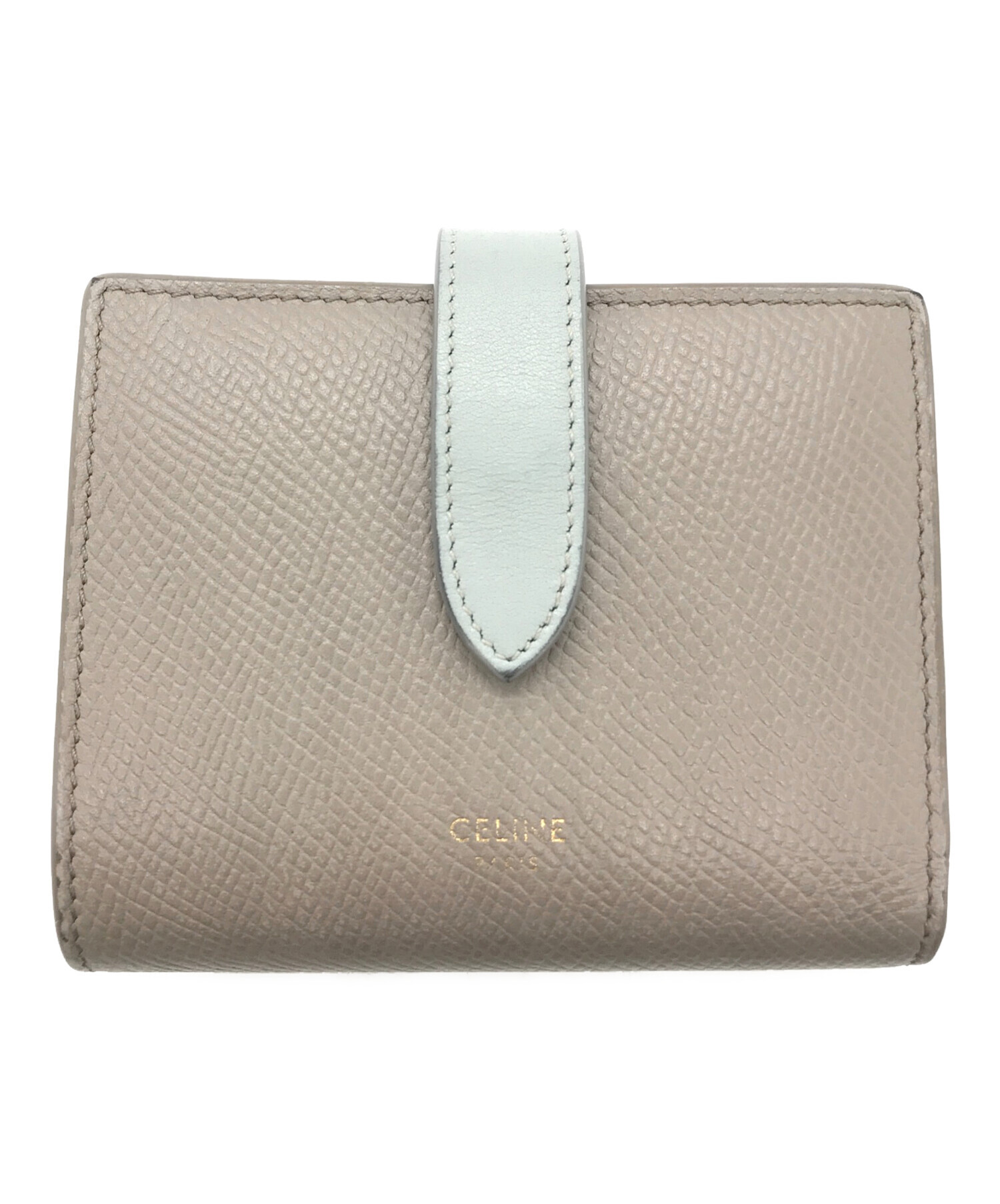 中古・古着通販】CELINE (セリーヌ) スモールストラップウォレット エッセンシャル グレージュ サイズ:不明｜ブランド・古着通販  トレファク公式【TREFAC FASHION】スマホサイト