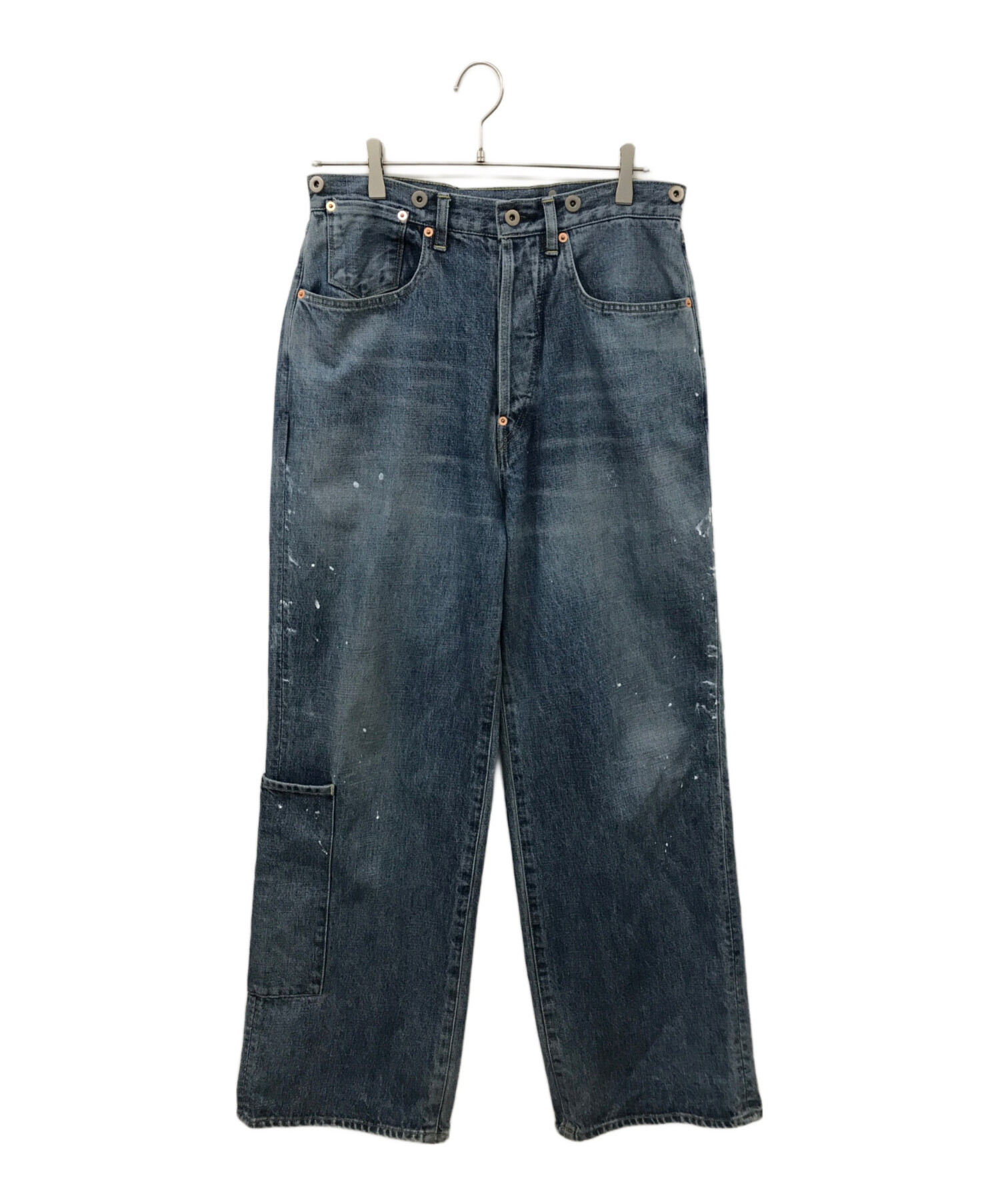 中古・古着通販】refomed (リフォメッド) RIGHT HANDED DENIM PANTS ブルー サイズ:2｜ブランド・古着通販  トレファク公式【TREFAC FASHION】スマホサイト