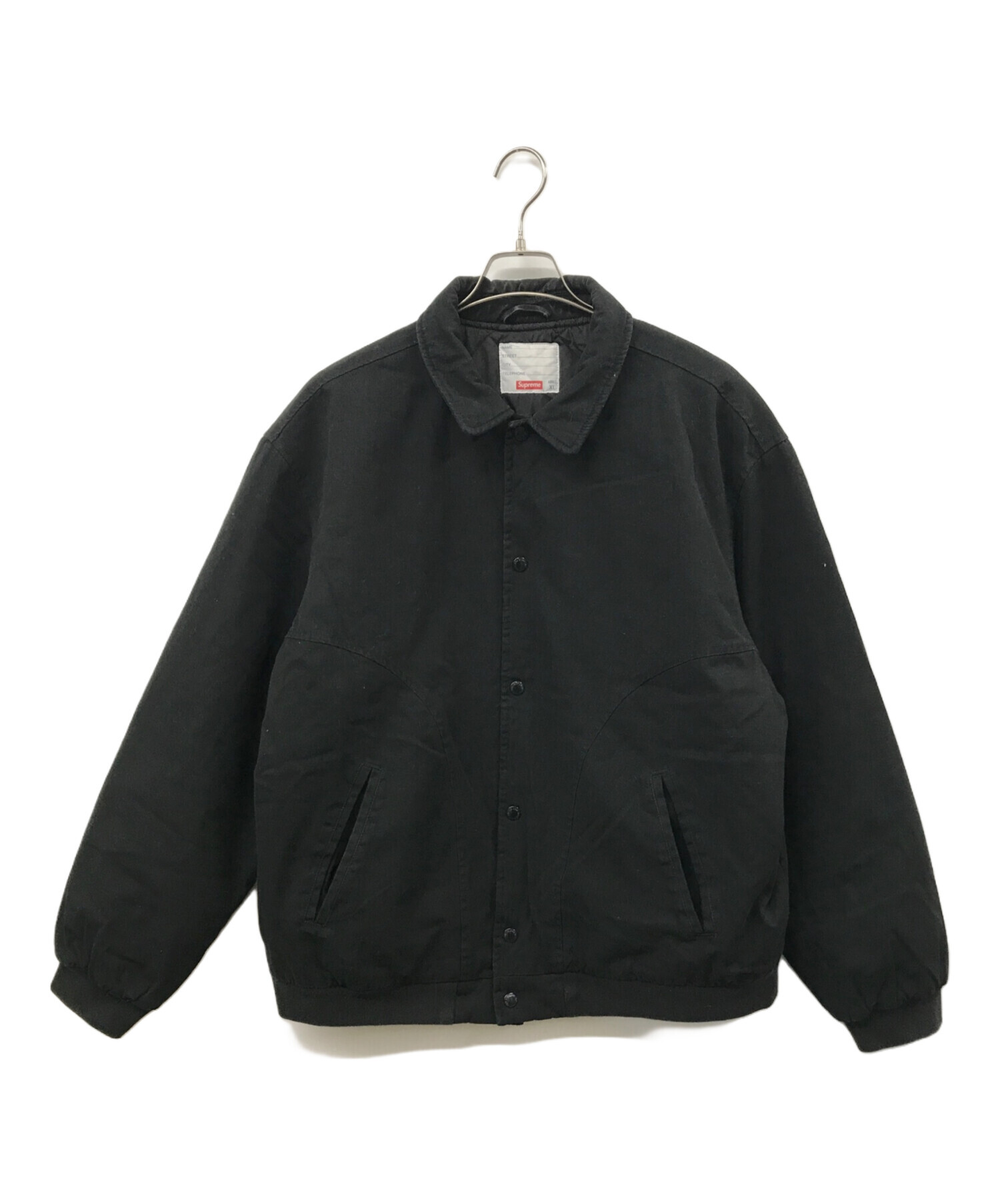 中古・古着通販】SUPREME (シュプリーム) Twill Varsity Jacket ブラック サイズ:XL｜ブランド・古着通販  トレファク公式【TREFAC FASHION】スマホサイト