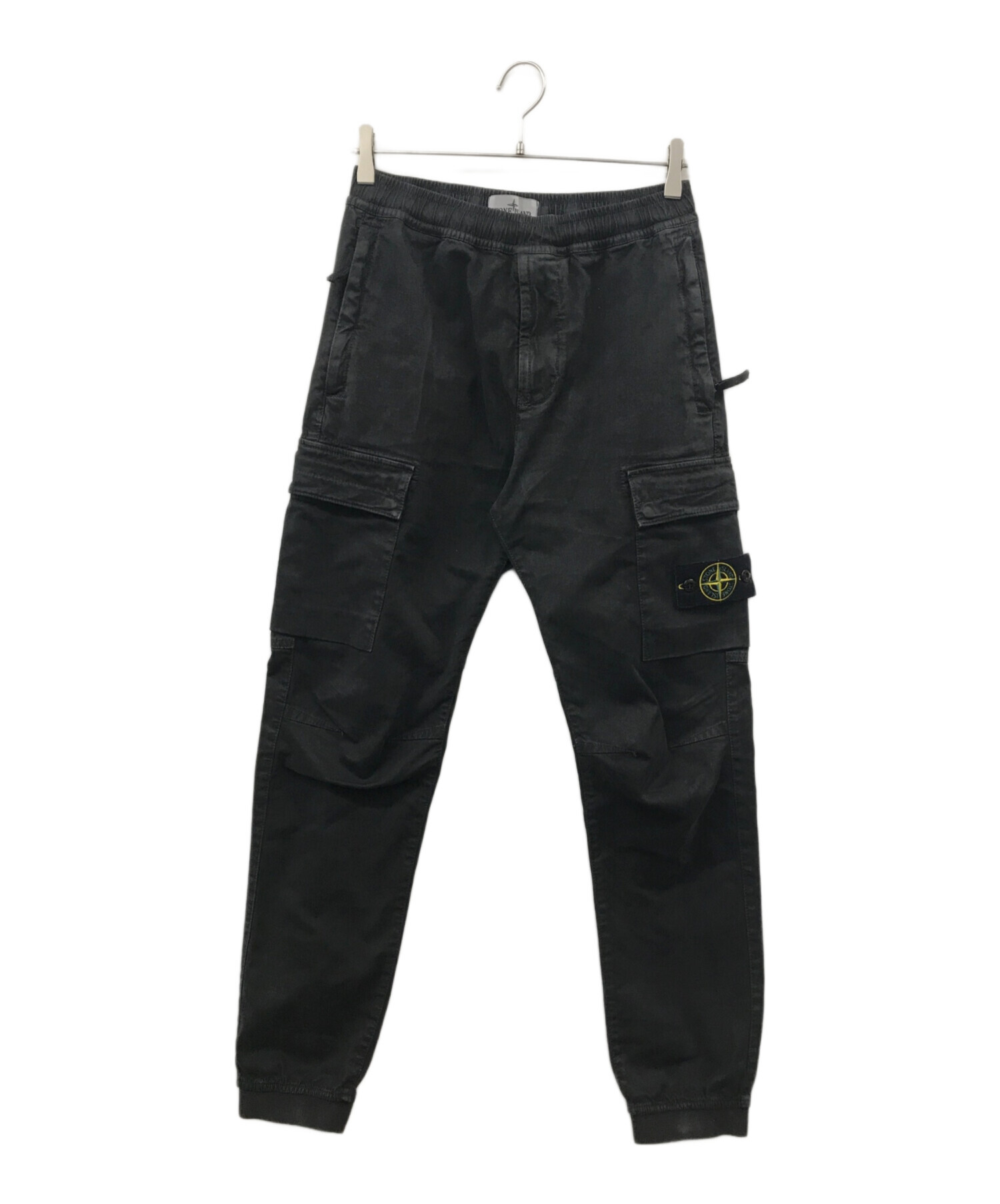 中古・古着通販】STONE ISLAND (ストーンアイランド) Stretch cotton cargo trousers ブラック サイズ:29｜ブランド・古着通販  トレファク公式【TREFAC FASHION】スマホサイト