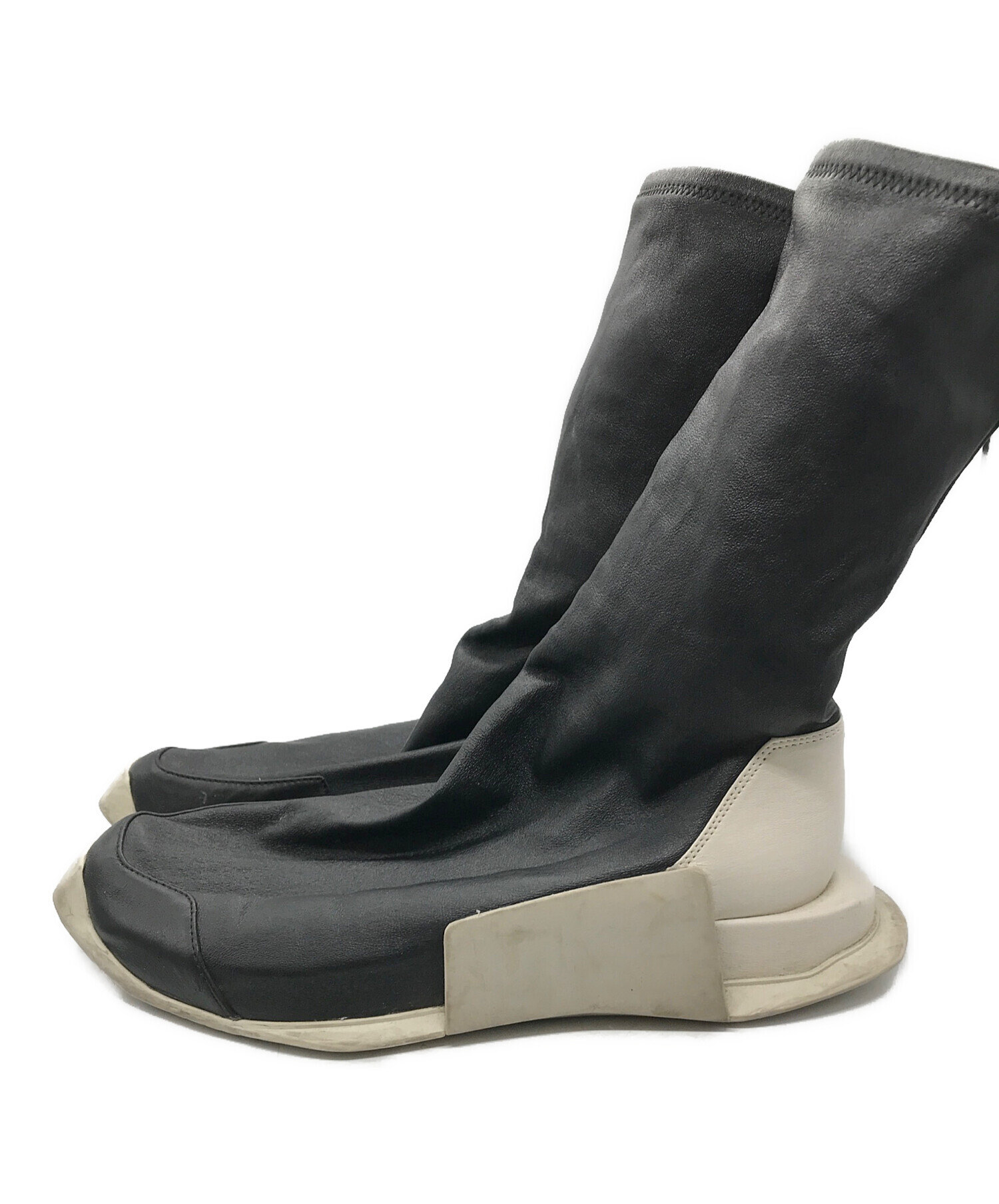 RICK OWENS (リックオウエンス) adidas (アディダス) Level Runner High ブラック サイズ:UK7