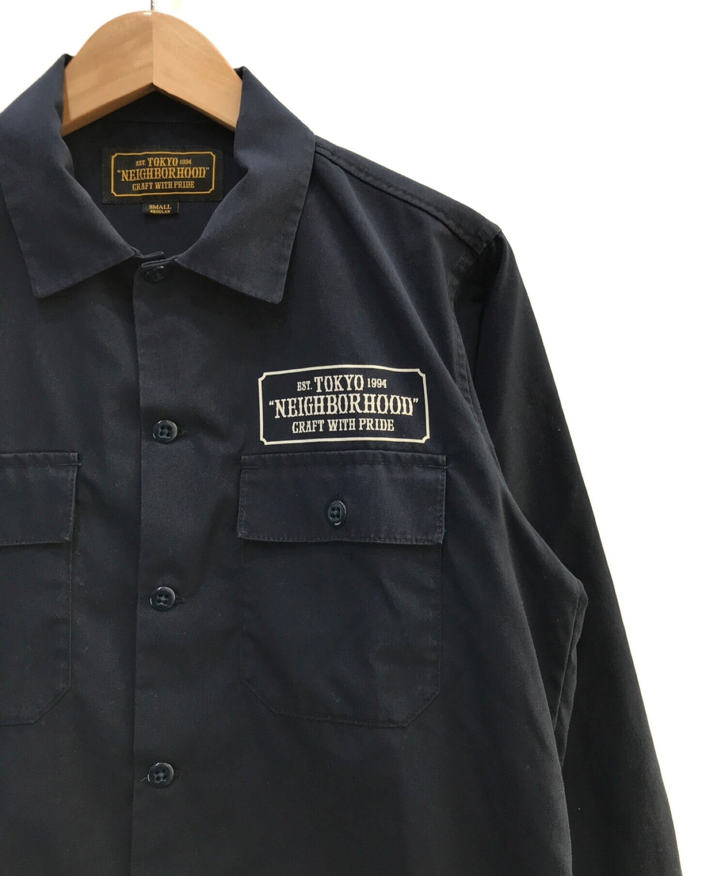 NEIGHBORHOOD (ネイバーフッド) CLASSIC WORK/EC-SHIRT.LS ネイビー サイズ:SMALL