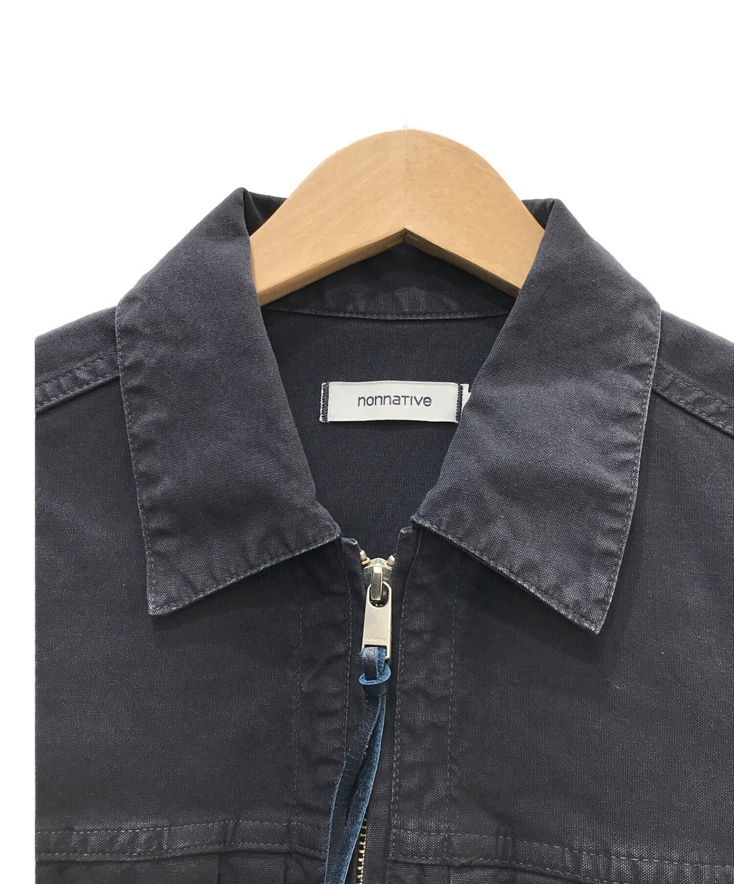 nonnative (ノンネイティブ) WORKER JACKET COTTON OXFORD OVERDYED ネイビー サイズ:1