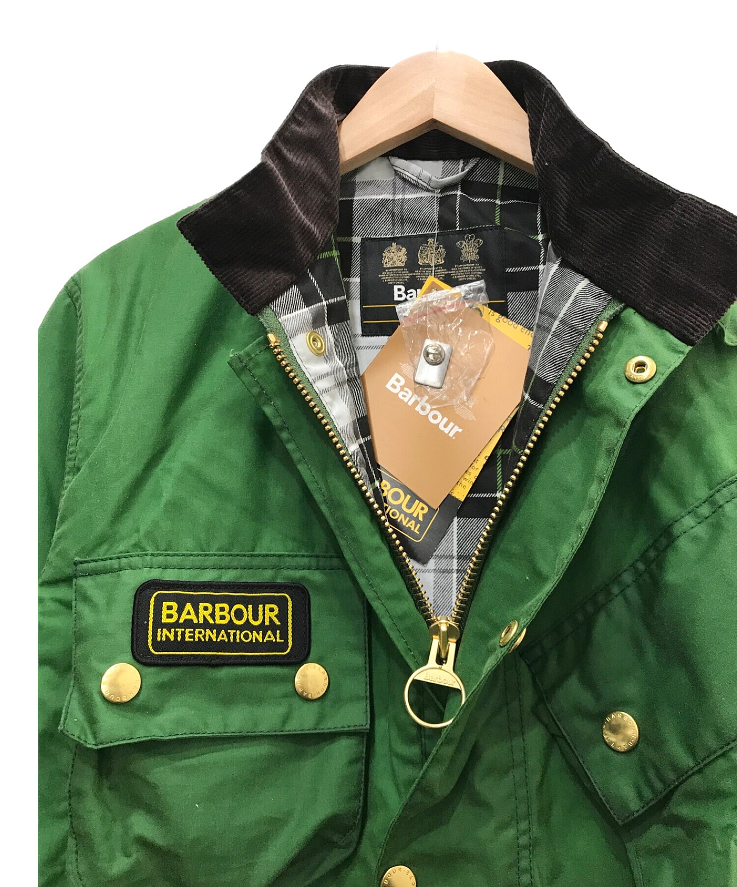 Barbour (バブアー) A7 Brass Waxed Jacket レーシンググリーン サイズ:S 未使用品