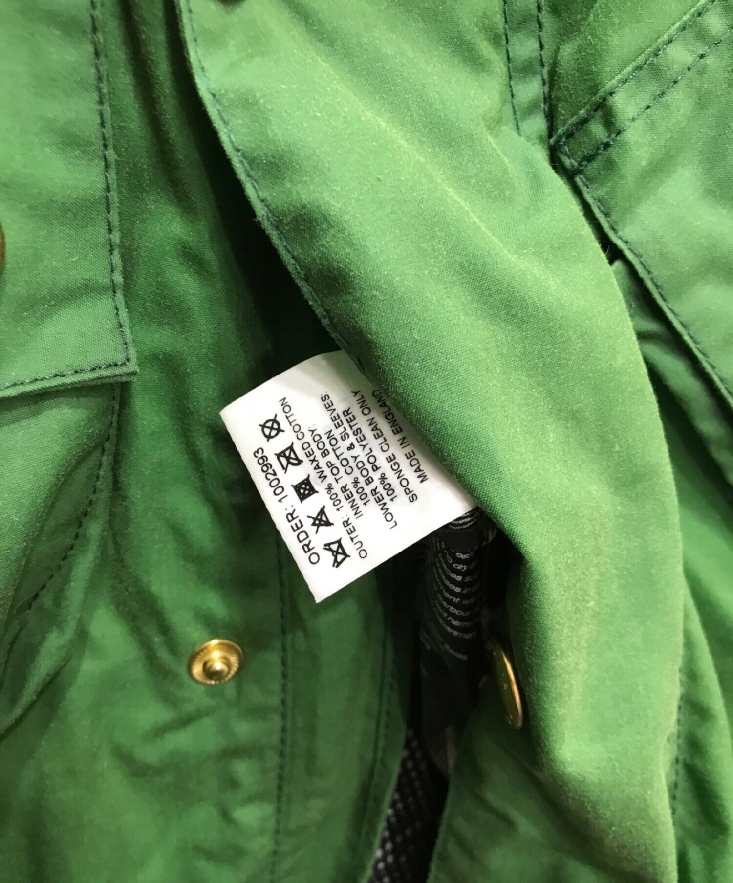 中古・古着通販】Barbour (バブアー) A7 Brass Waxed Jacket