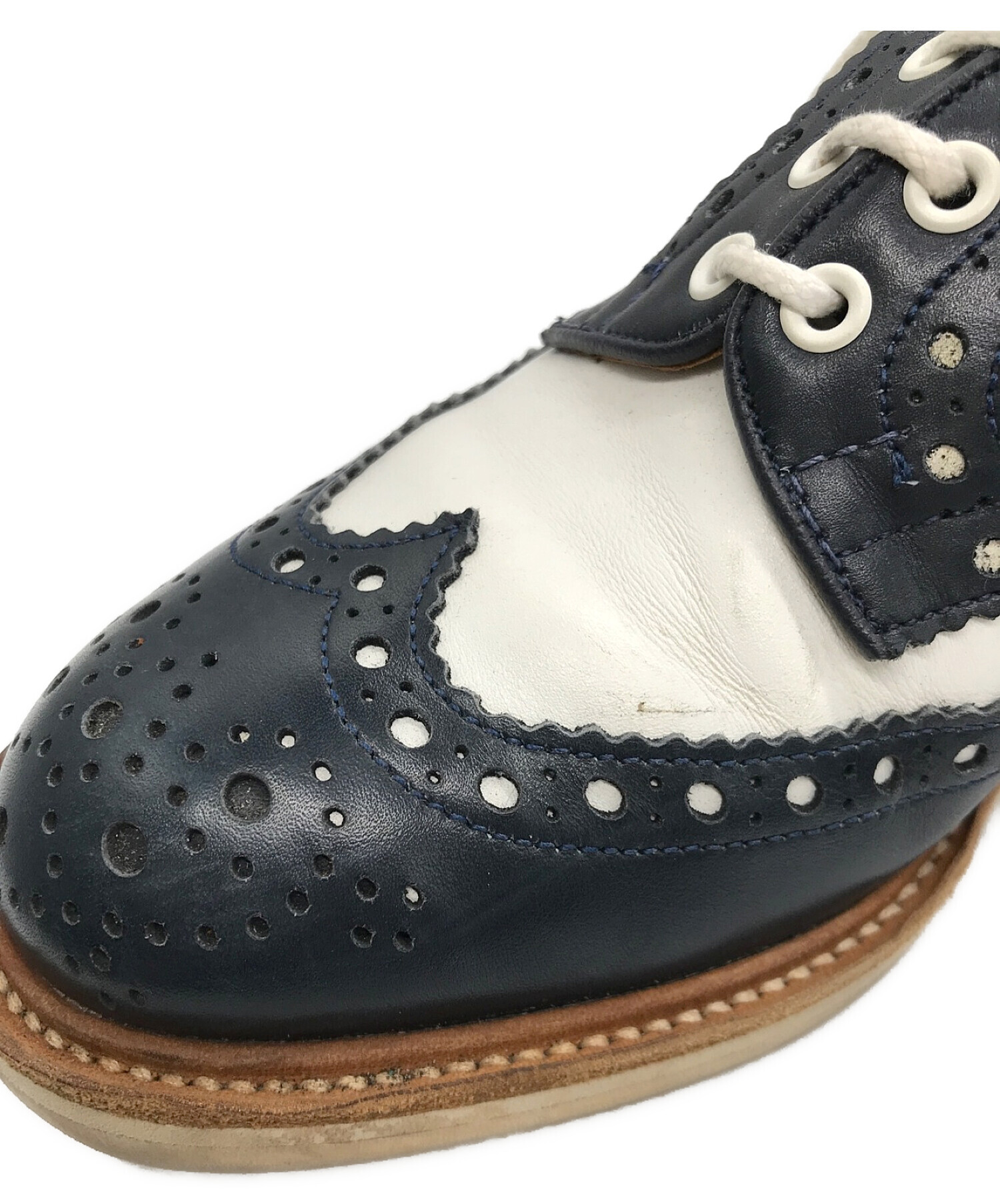 英国紳士靴Tricker's （トリッカーズ） ウイングチップ　コンビカラー