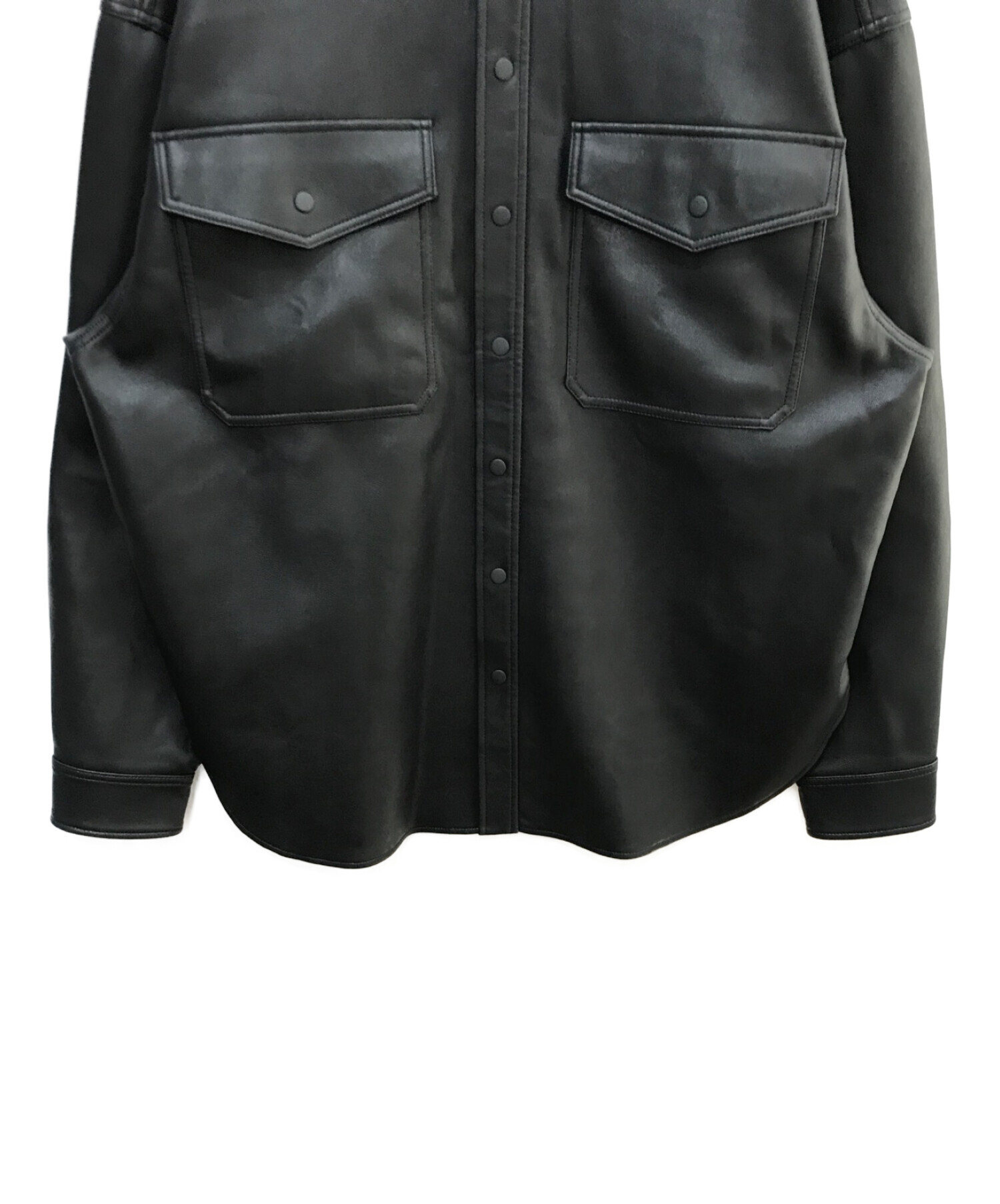 CITYSHOP (シティショップ) FAUX LEATHER JACKET ブラック サイズ:F