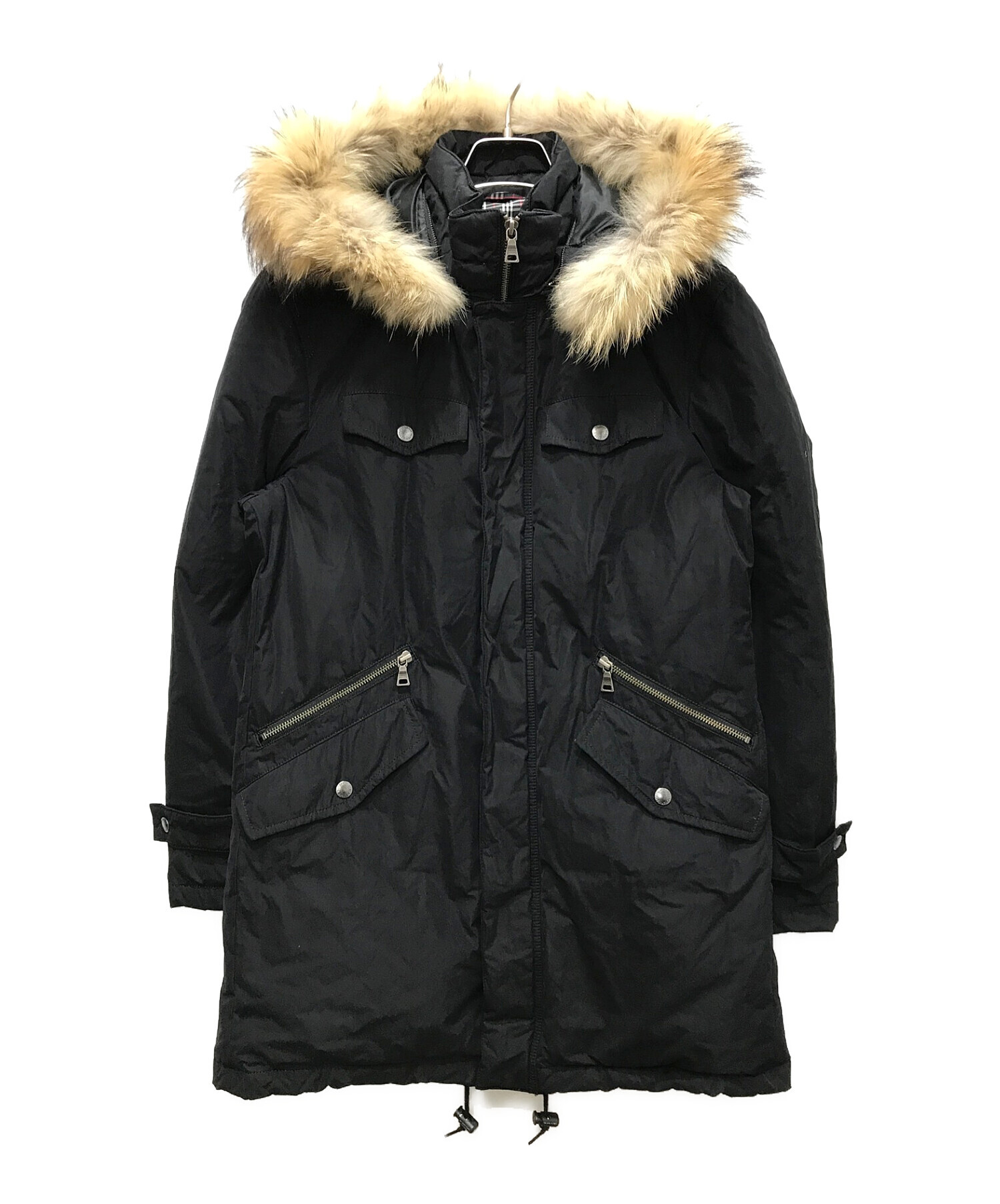 BURBERRY BLACK LABEL フーデッド ダウンコート(M)-