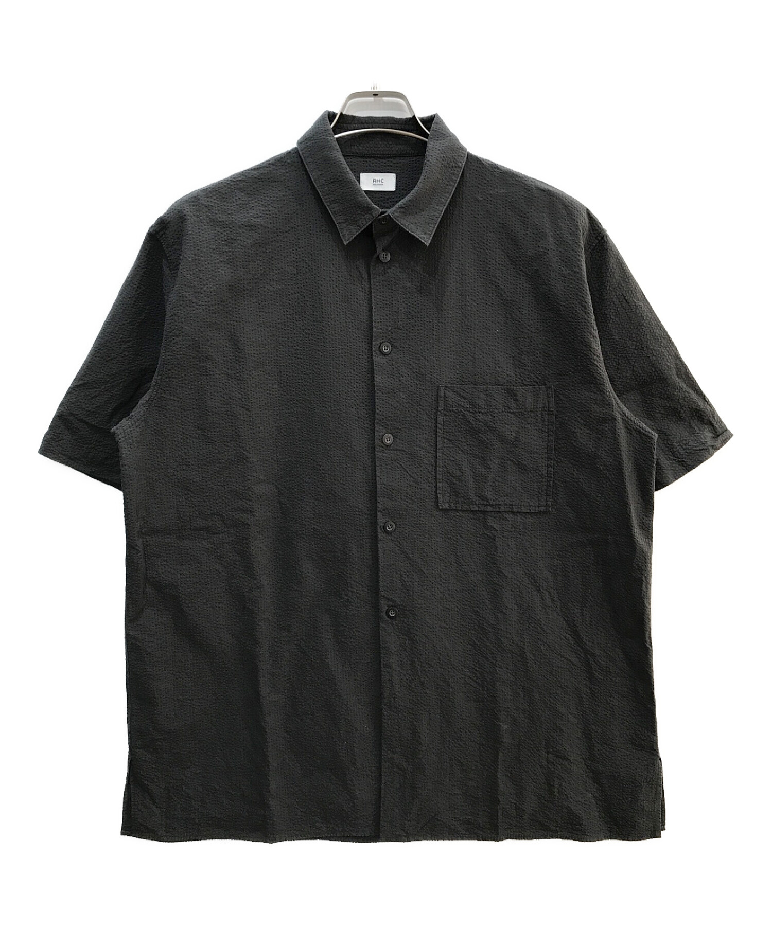 RHC Ron Herman (アールエイチシー ロンハーマン) Seersucker Short Sleeve Shirt グレー サイズ:M