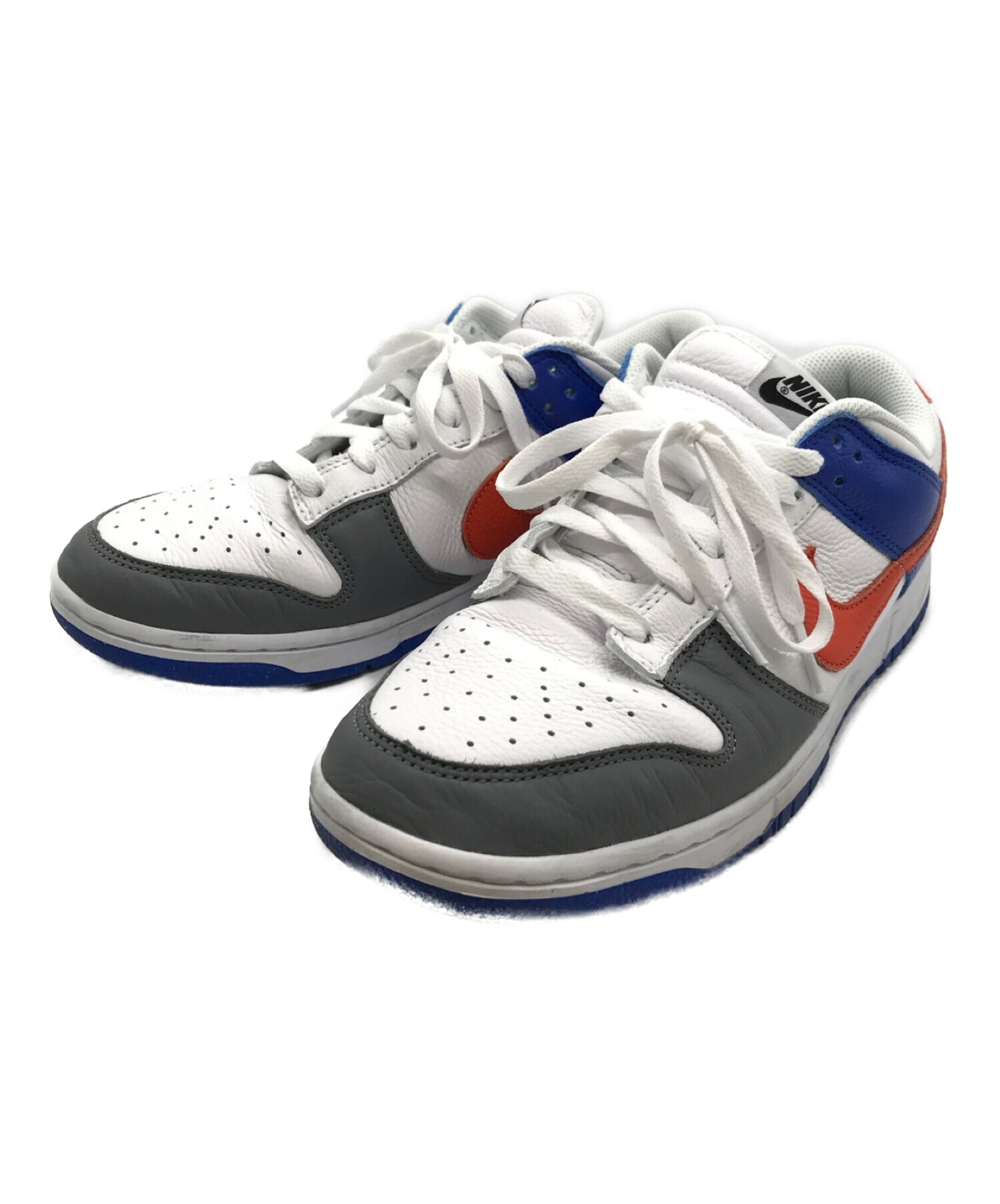 NIKE (ナイキ) Dunk Low By You & Unlocked By You ホワイト×ブルー サイズ:US9