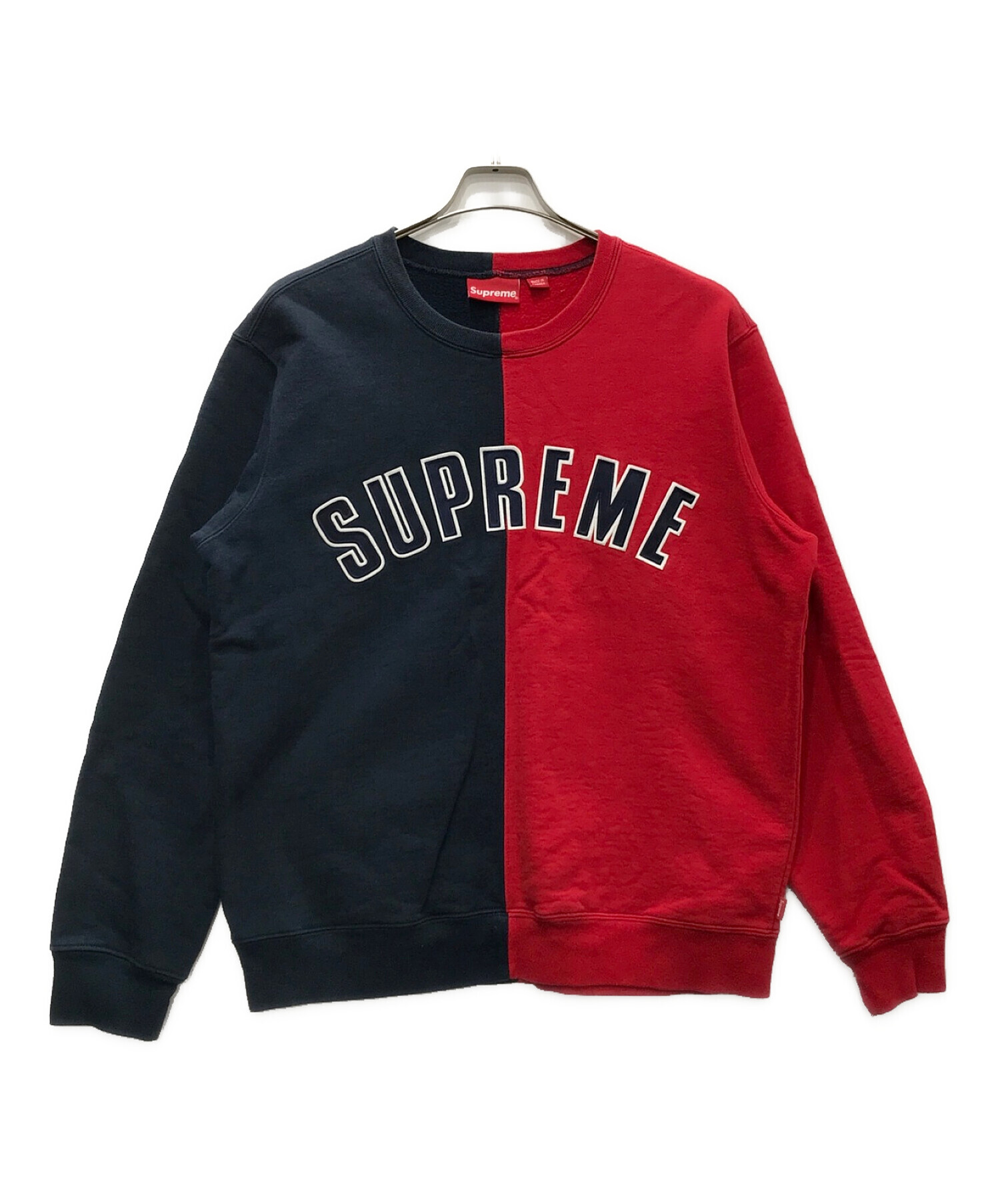 Mサイズ Supreme Split Crewneck Sweatshirt